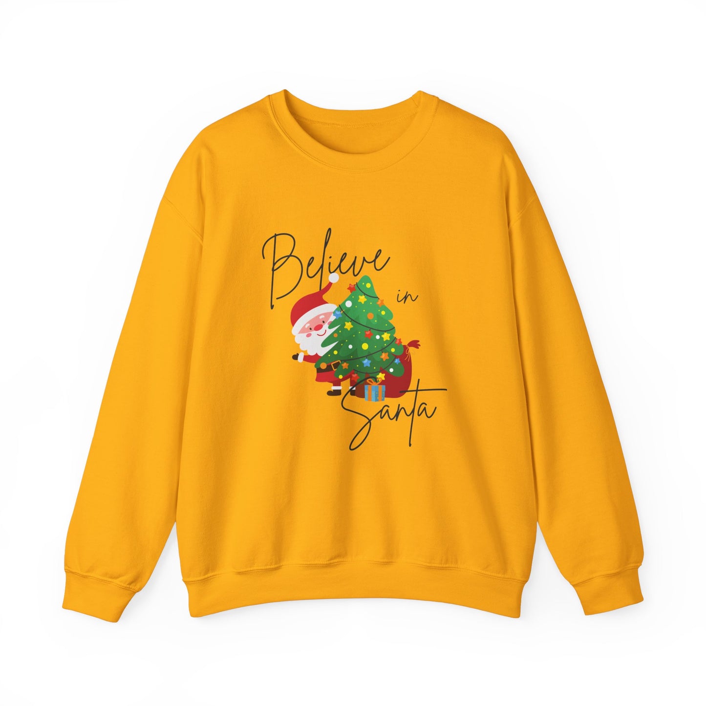 Unisex Heavy Blend Crewneck Sweatshirt Believe In Santa 🎅🎄✨