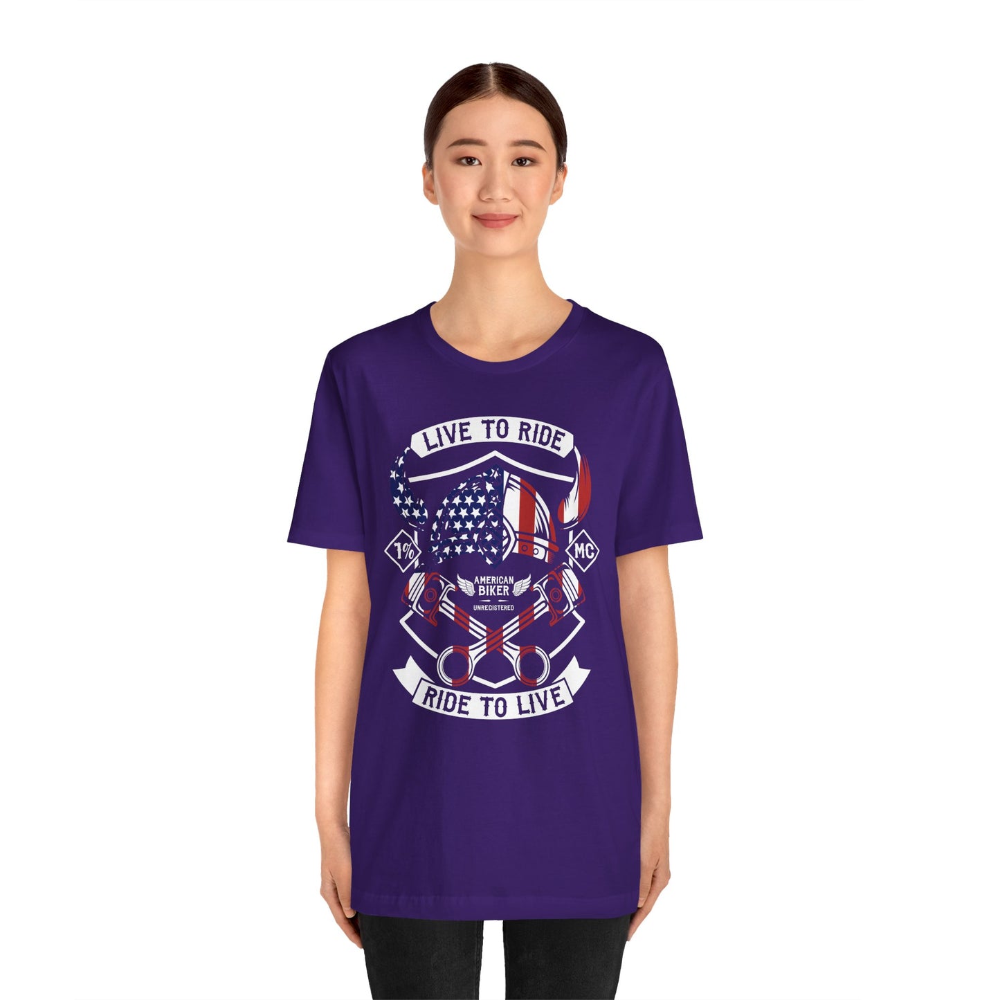 Live To Ride Ride To Live 1% MC Unisex Jersey Short Sleeve Tee