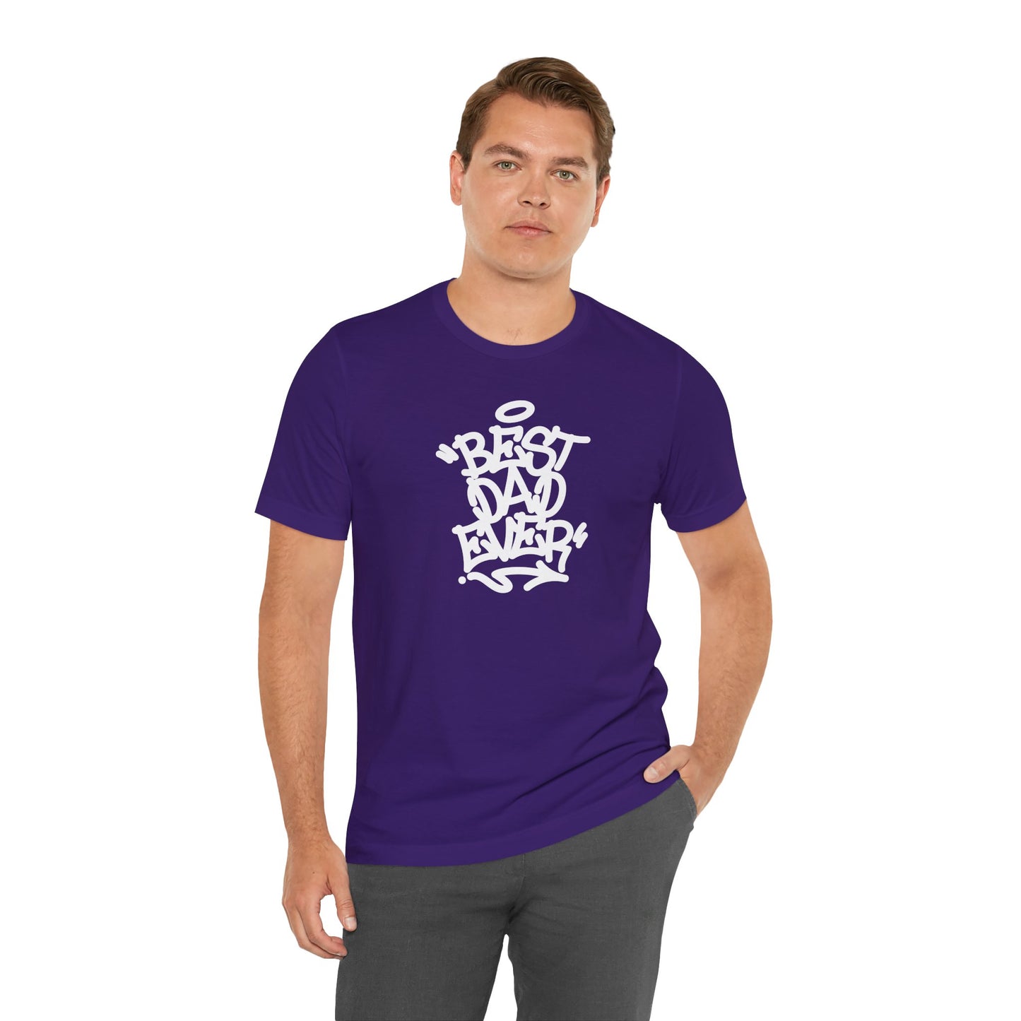 Best Dad Ever Men's Jersey Short Sleeve Tee