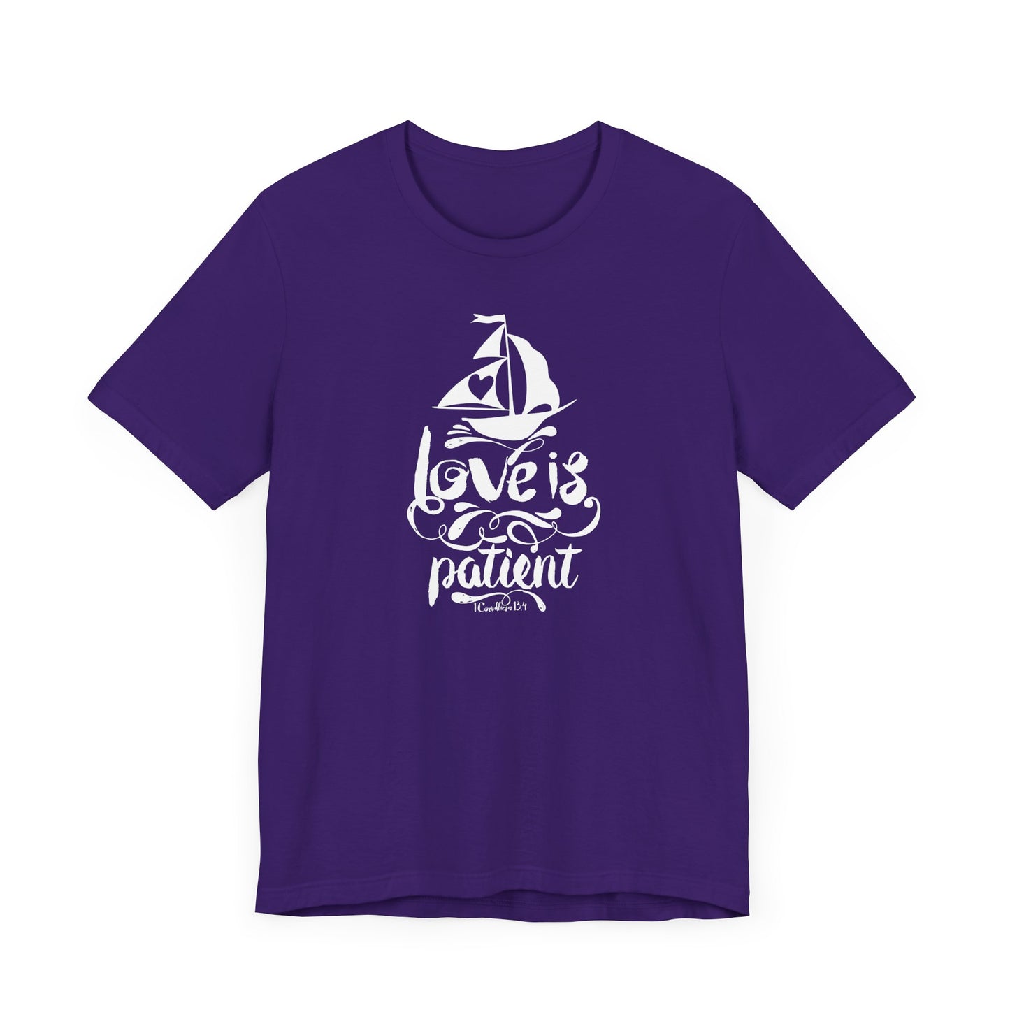 Love Is Patient Corinthians 13:4 Unisex Jersey Short Sleeve Tee