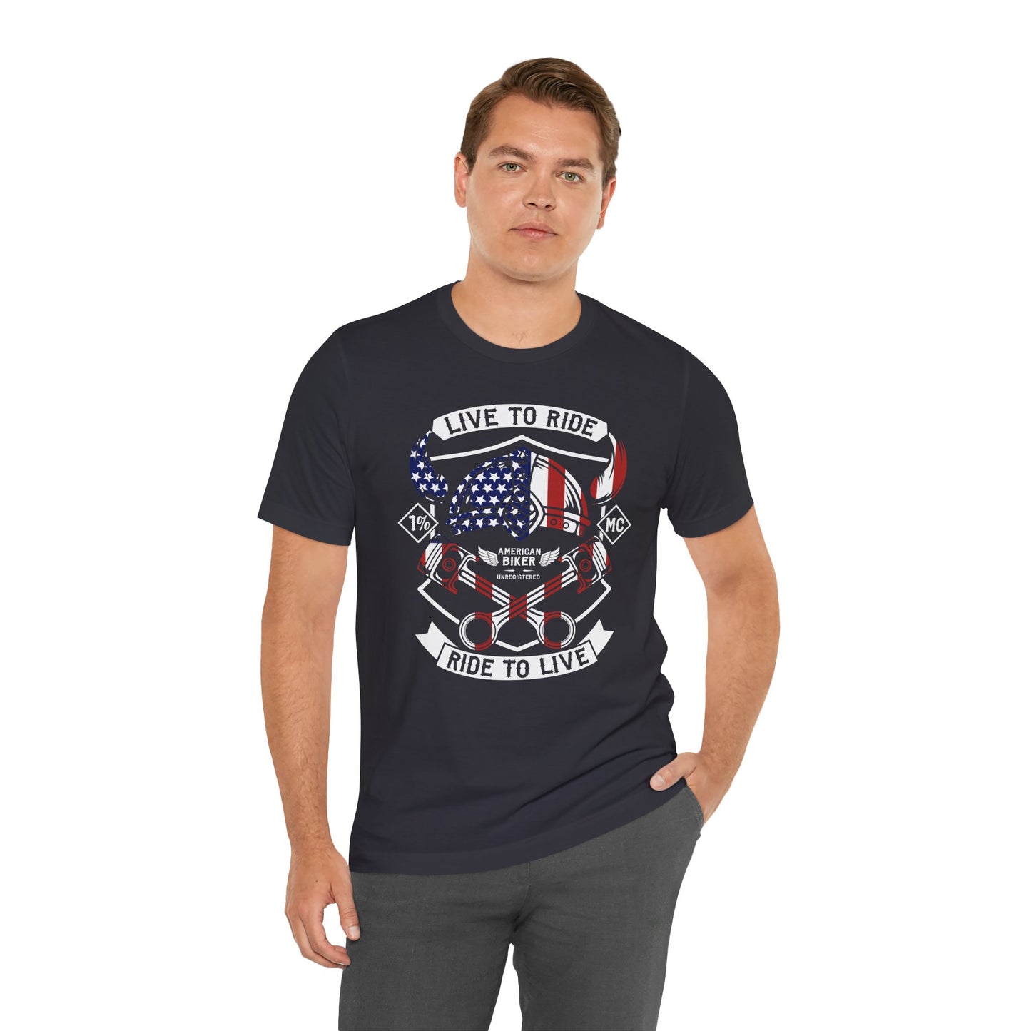 Live To Ride Ride To Live 1% MC Unisex Jersey Short Sleeve Tee