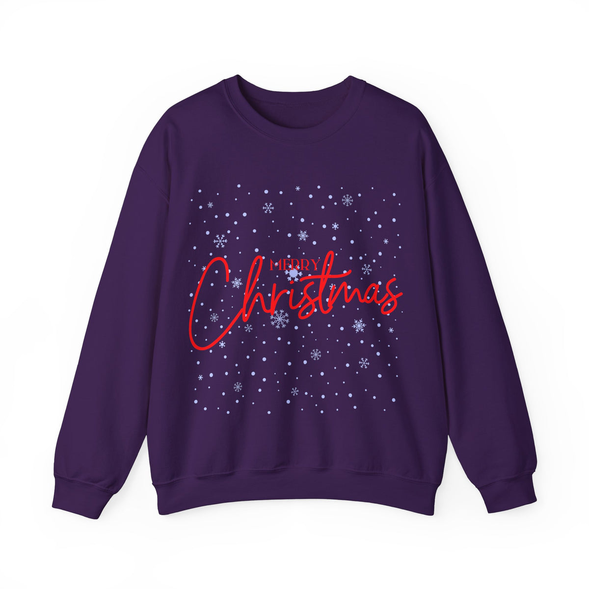 Merry Christmas Snowflakes ❄️🎄✨ Unisex Heavy Blend Crewneck Sweatshirt