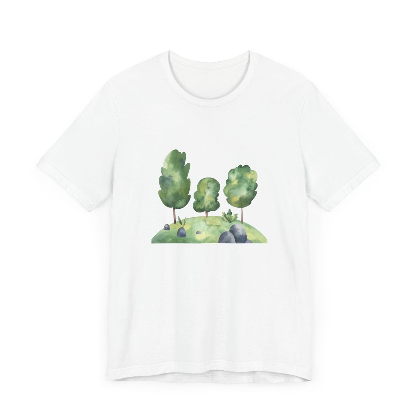Unisex Jersey Short Sleeve Tee Wanderlust Tree Hugger Tee - Embrace Nature in Style