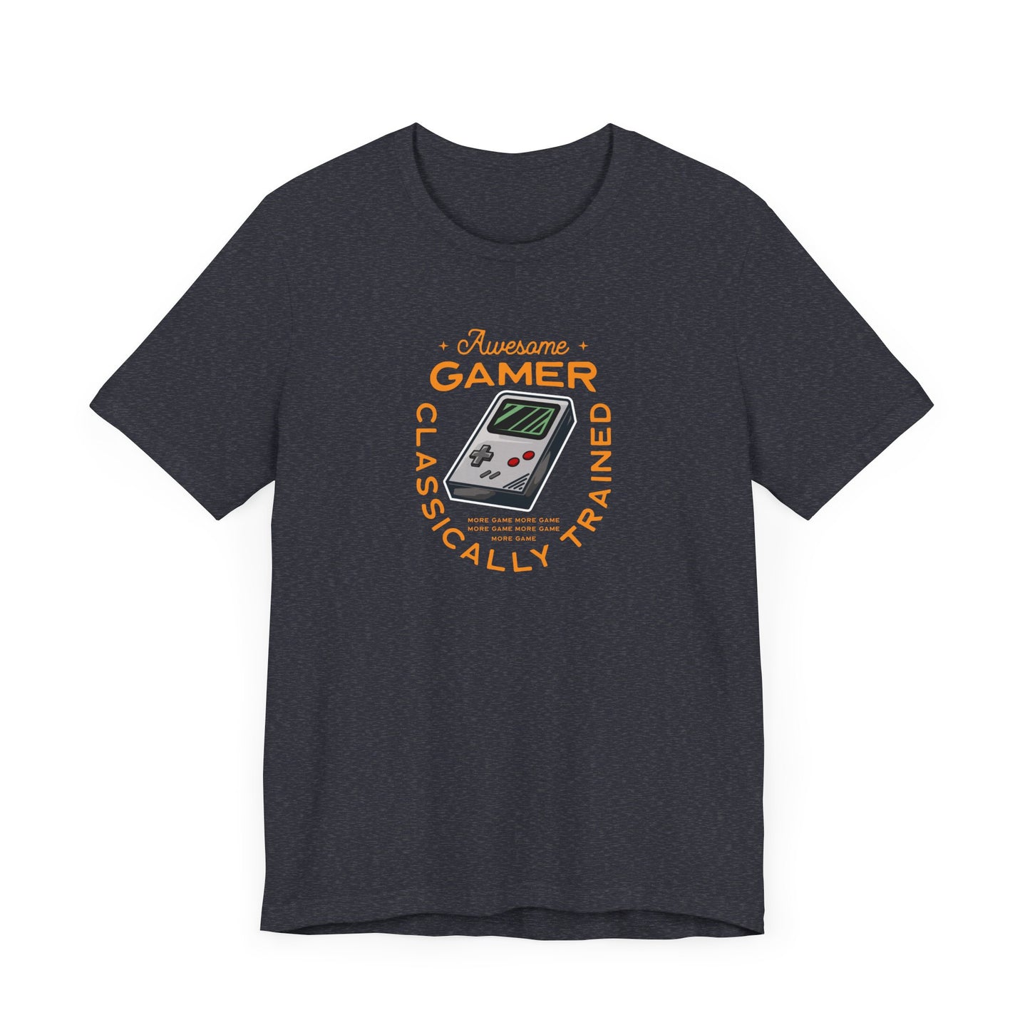 Unisex Jersey Short Sleeve Tee Awesome Gamer Classically Trained Orange Print