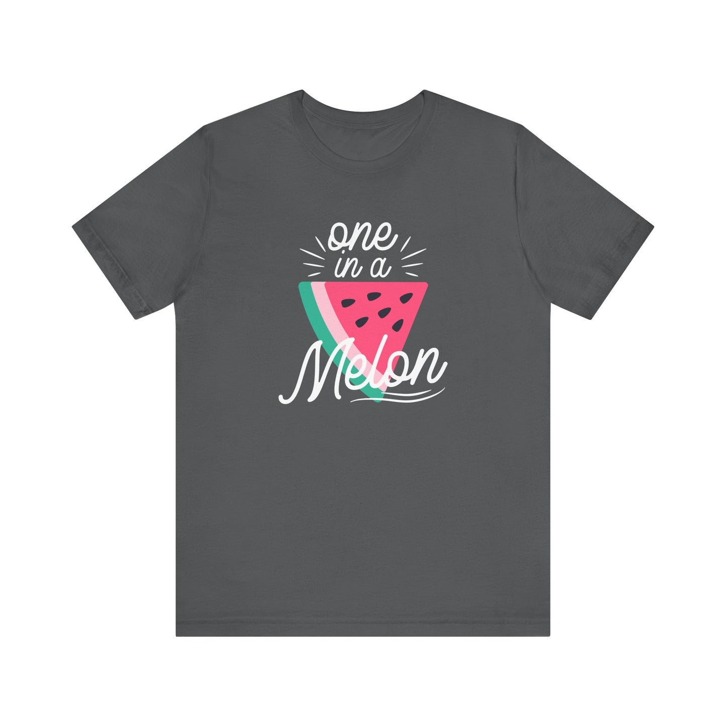 Unisex Jersey Short Sleeve Tee "One In A Melon" Watermelon Print