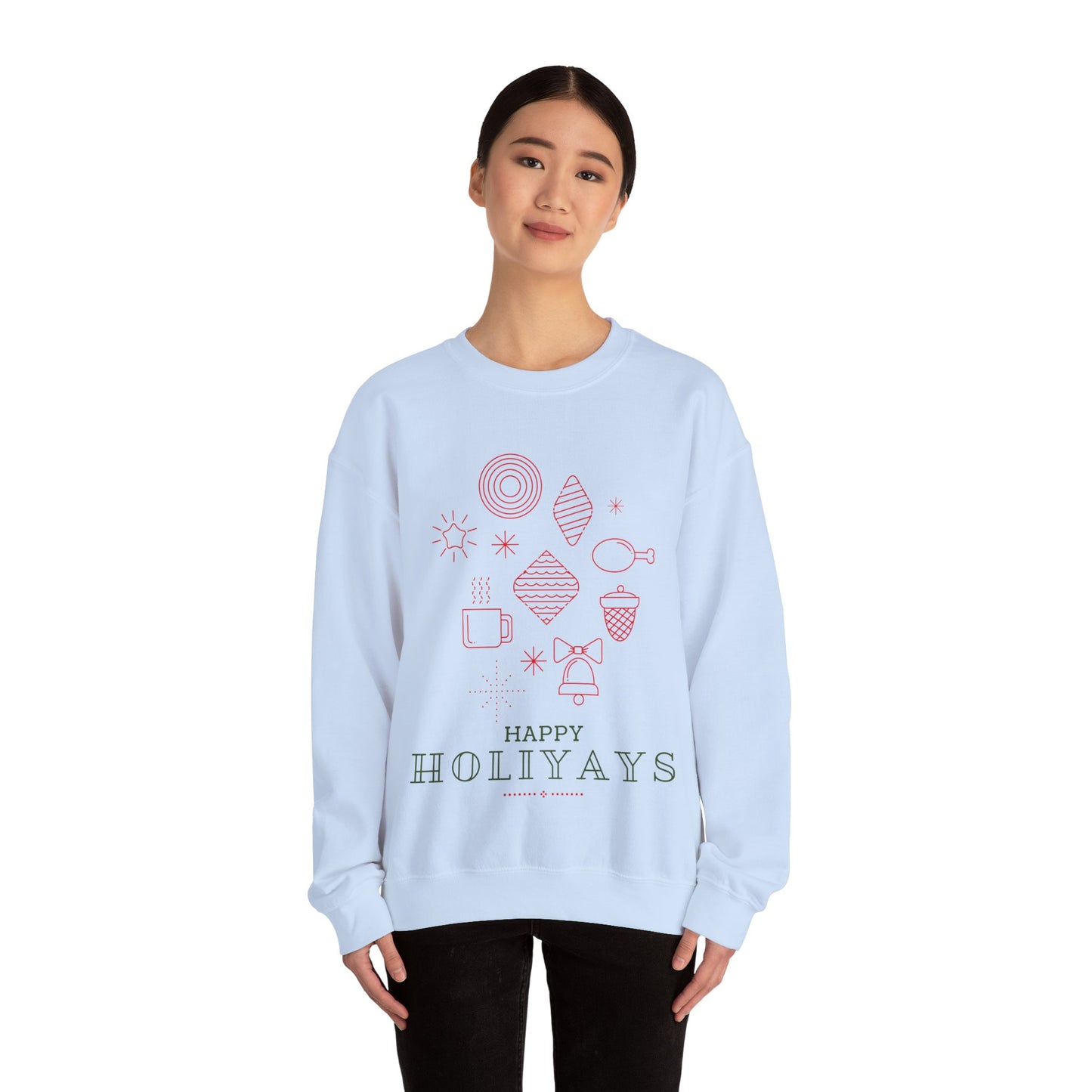 Unisex Heavy Blend Crewneck Sweatshirt Happy Holiyays 🎉✨