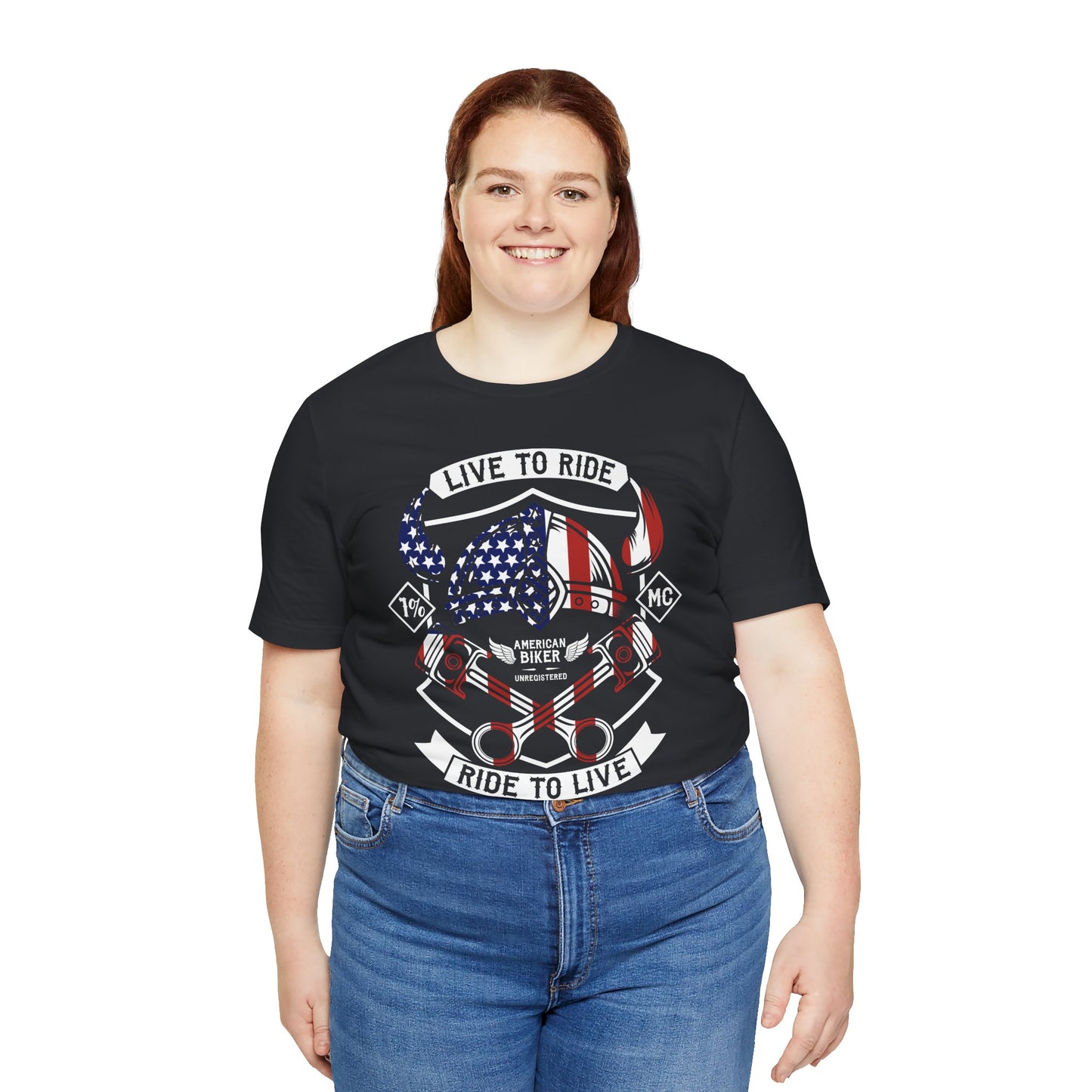 Live To Ride Ride To Live 1% MC Unisex Jersey Short Sleeve Tee