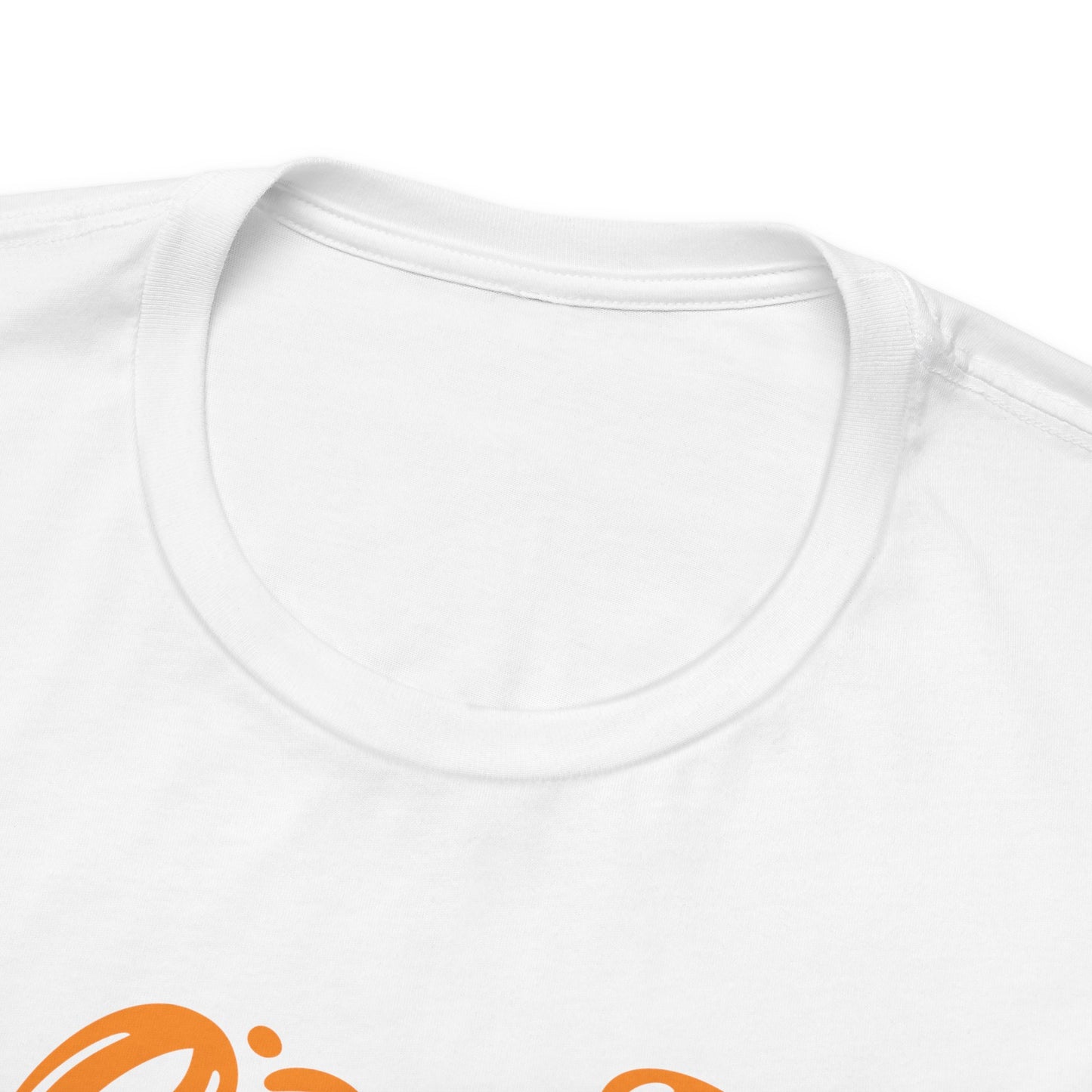 Christ is Risen Heart Shaped Orange Print Unisex Jersey Short Sleeve Tee