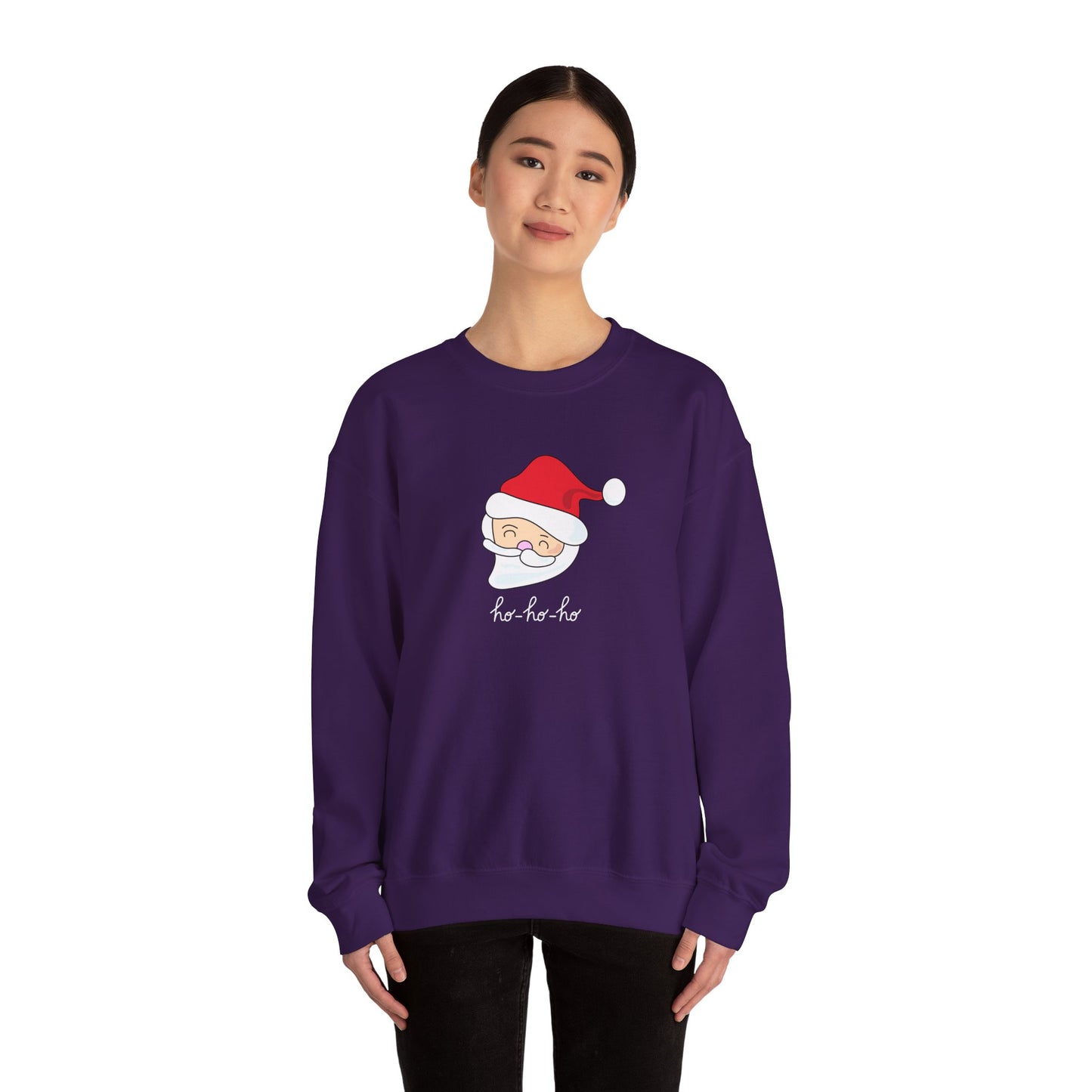 Unisex Heavy Blend Crewneck Sweatshirt Santa Line Illustration Ho Ho Ho 🎅✨