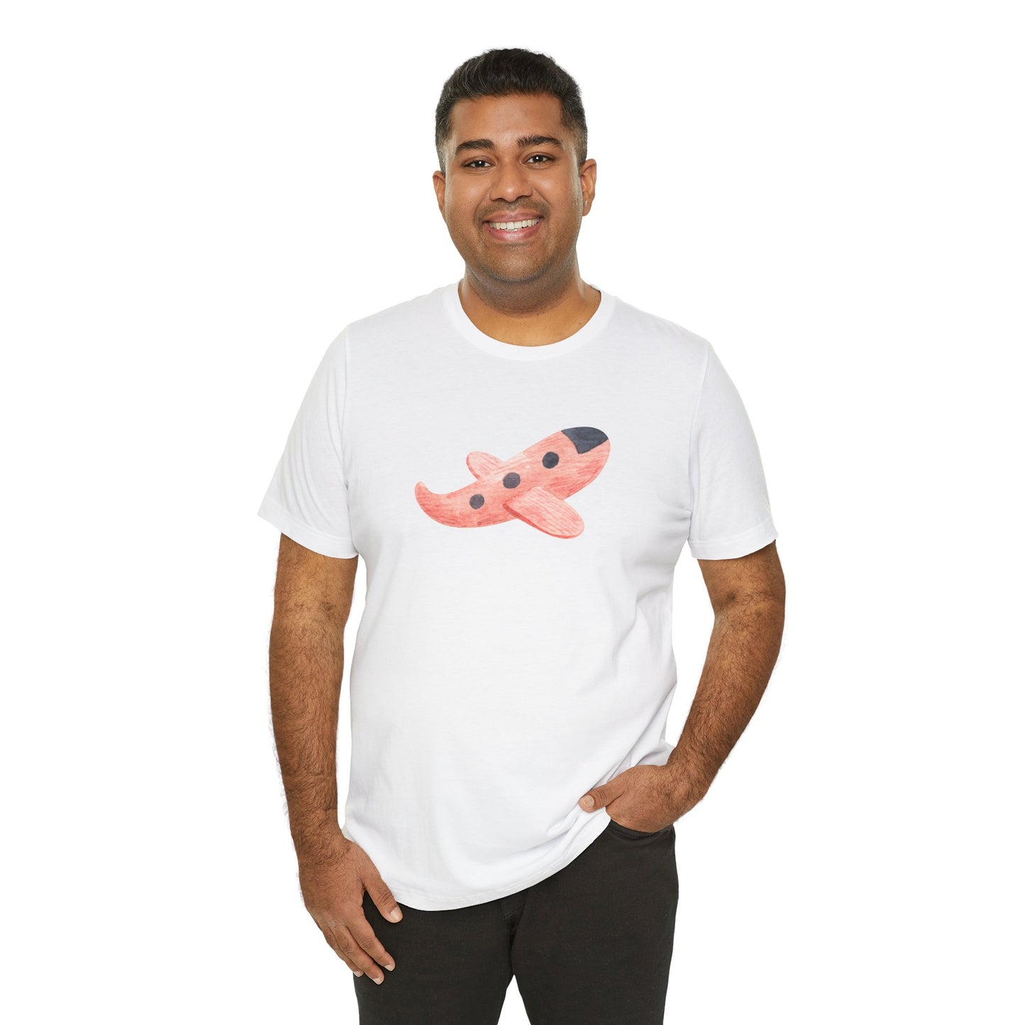 Red plane Unisex Jersey Short Sleeve Tee