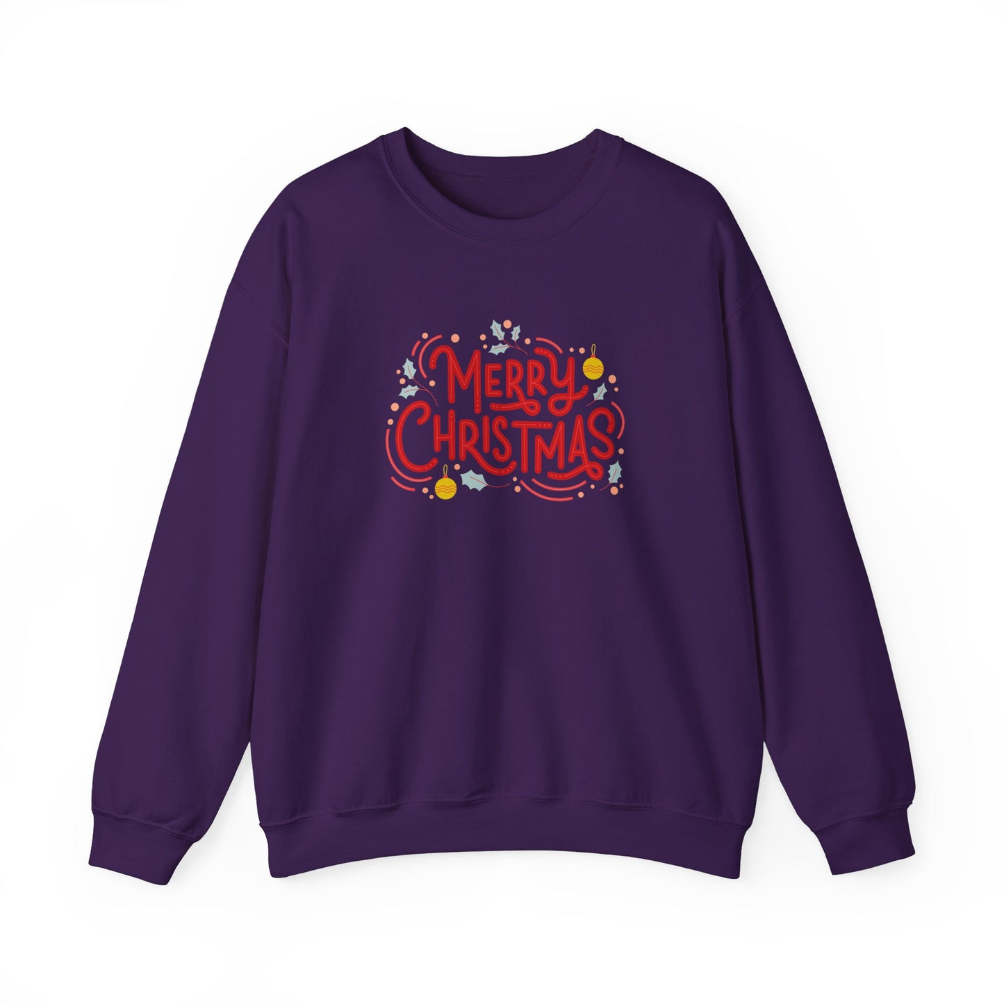 Unisex Heavy Blend Crewneck Sweatshirt Beautiful Merry Christmas Design 🎄✨