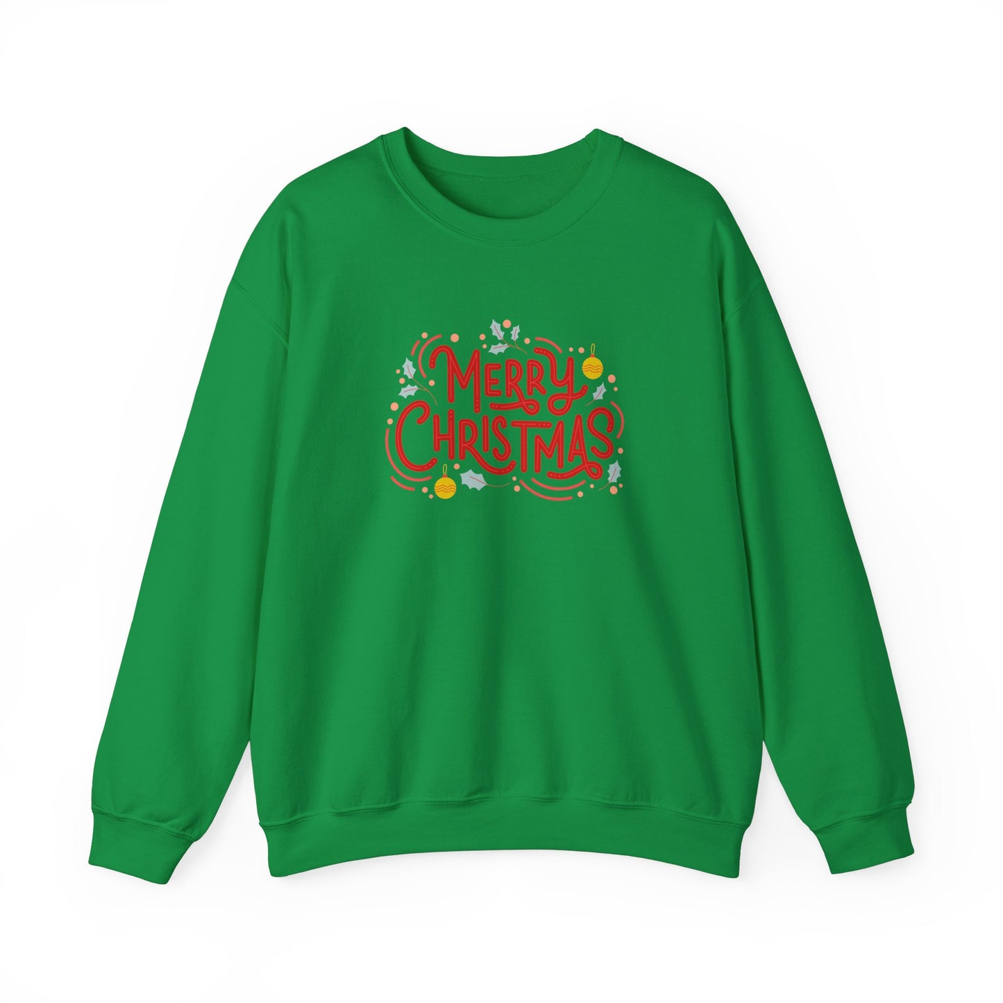 Unisex Heavy Blend Crewneck Sweatshirt Beautiful Merry Christmas Design 🎄✨