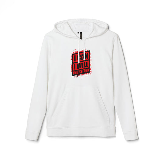I Can I Will End Of Story Adidas Unisex Cozy Fleece Hoodie