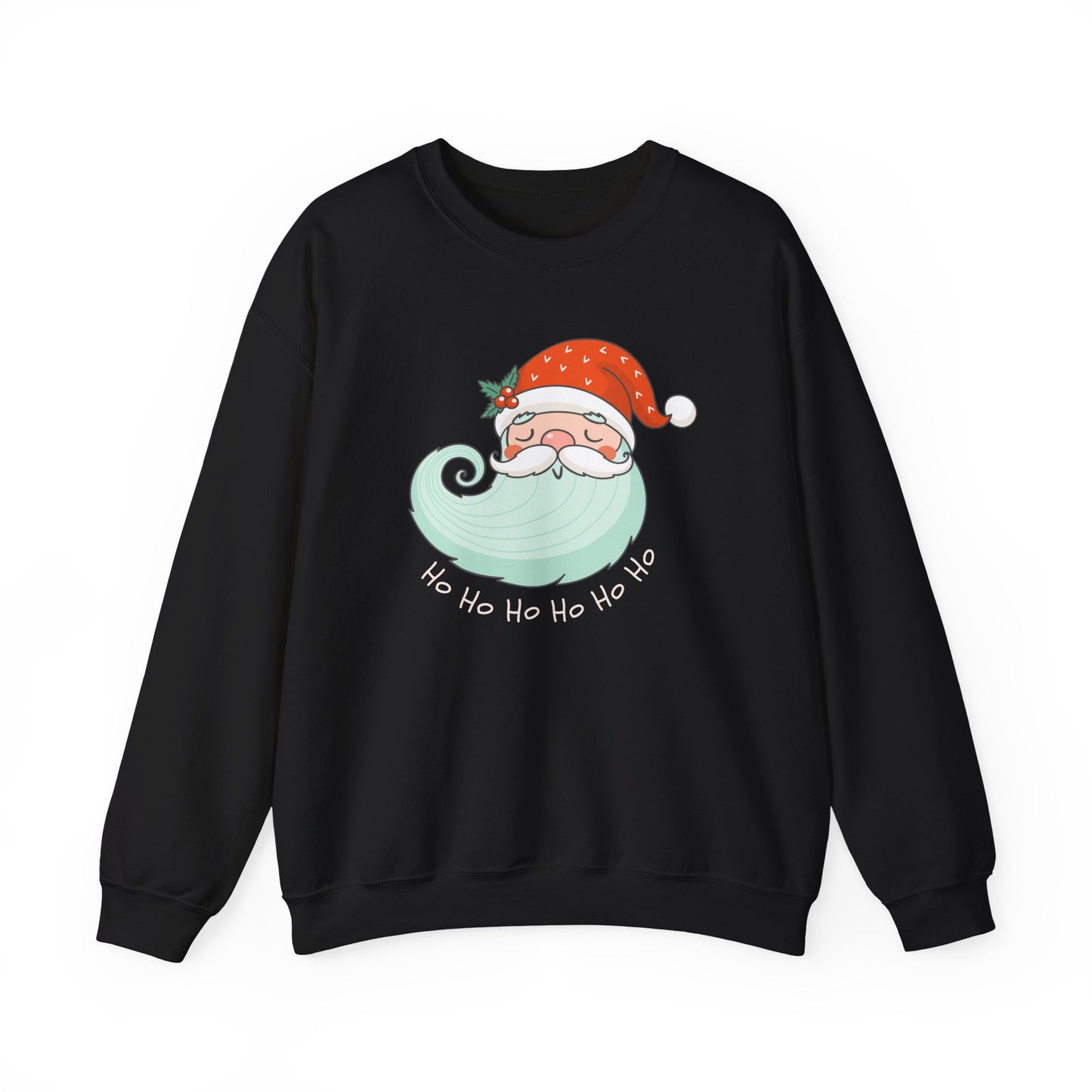 Unisex Heavy Blend Crewneck Sweatshirt Happy Santa Ho Ho Ho 🎅🎉✨