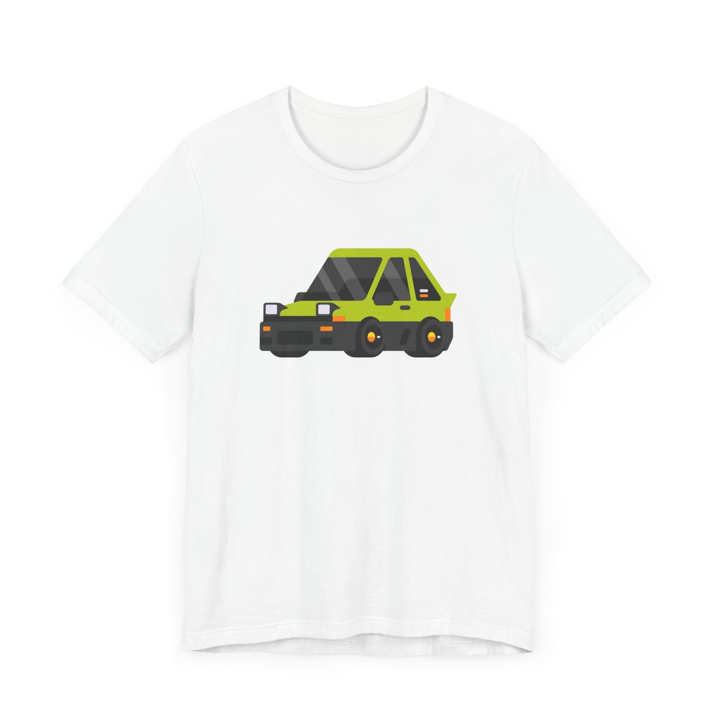 Unisex Jersey Short Sleeve Tee Adorable Car T-shirt Green Car