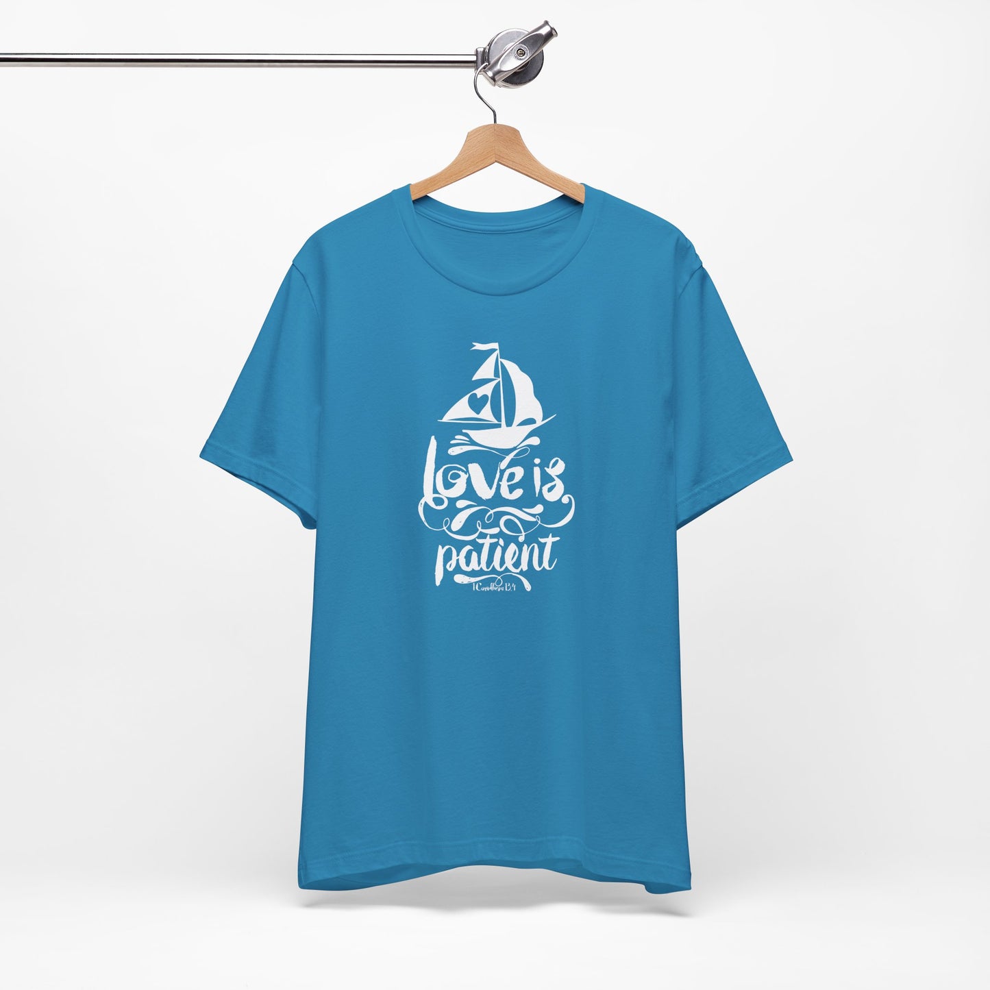 Love Is Patient Corinthians 13:4 Unisex Jersey Short Sleeve Tee