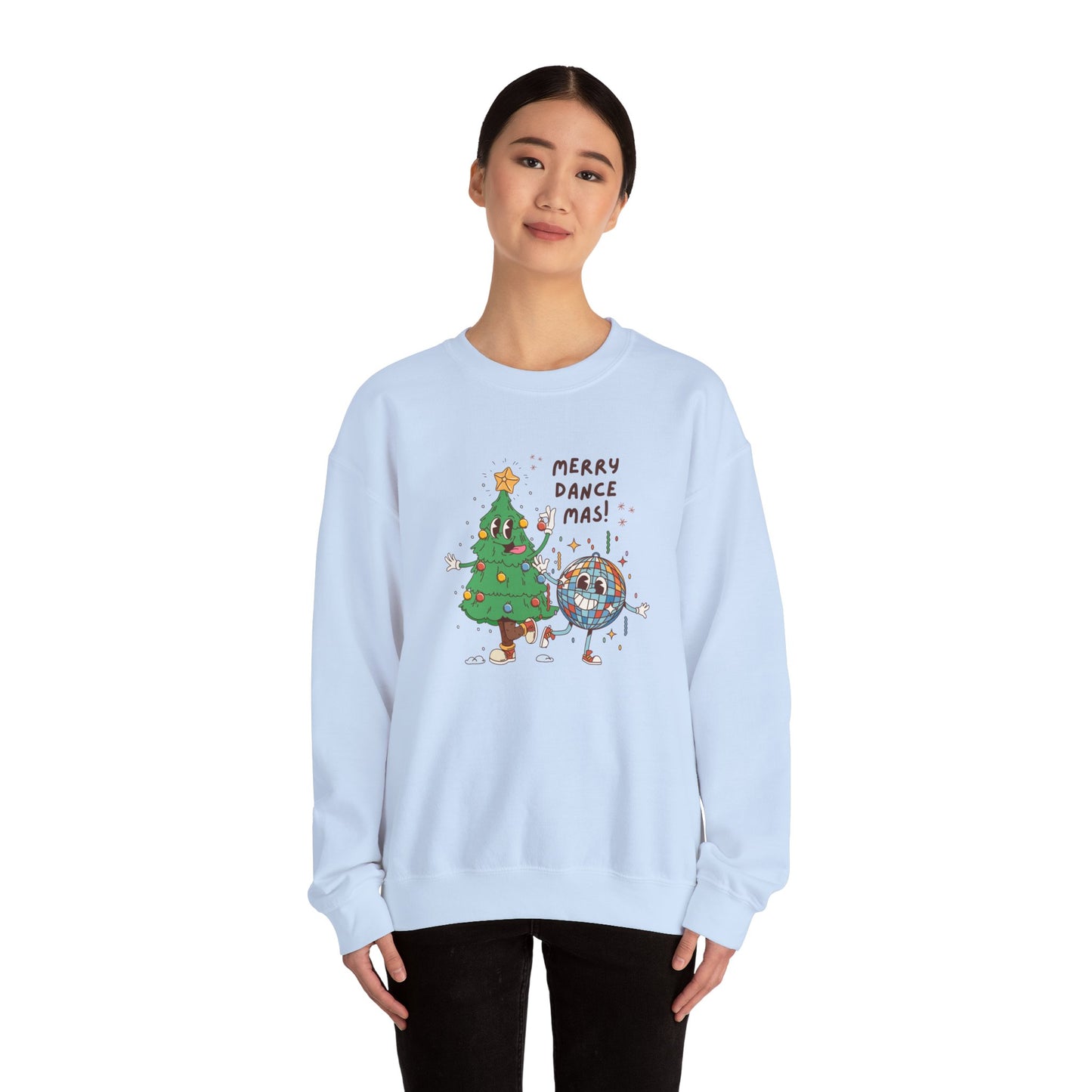 Unisex Heavy Blend Crewneck Sweatshirt Merry Dancemas 🎄🪩✨