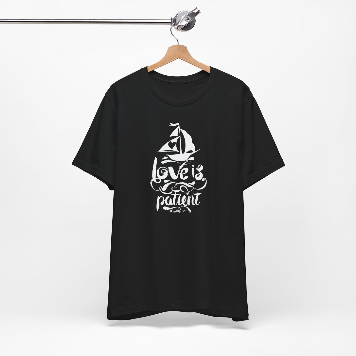 Love Is Patient Corinthians 13:4 Unisex Jersey Short Sleeve Tee