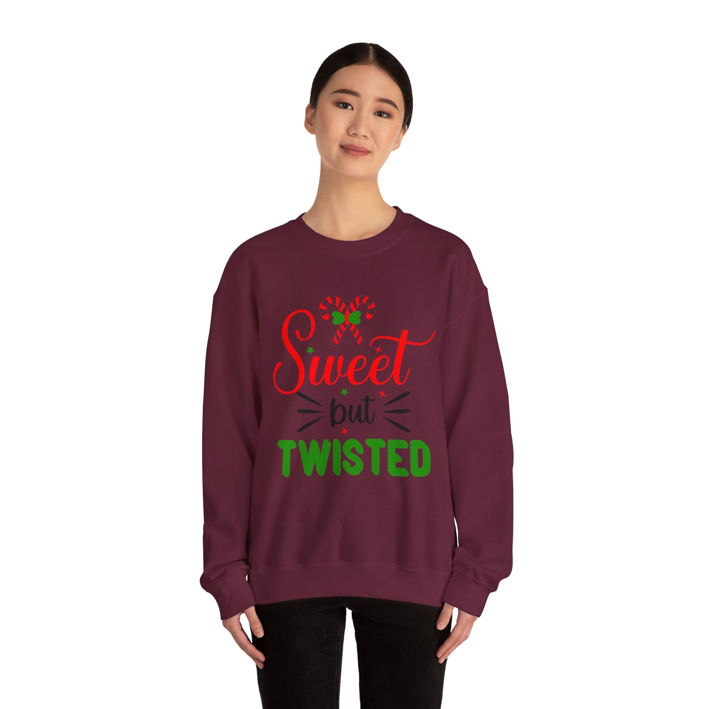 Unisex Heavy Blend Crewneck Sweatshirt Sweet But Twisted 🍭❤️✨