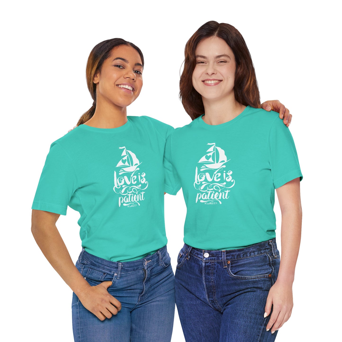 Love Is Patient Corinthians 13:4 Unisex Jersey Short Sleeve Tee