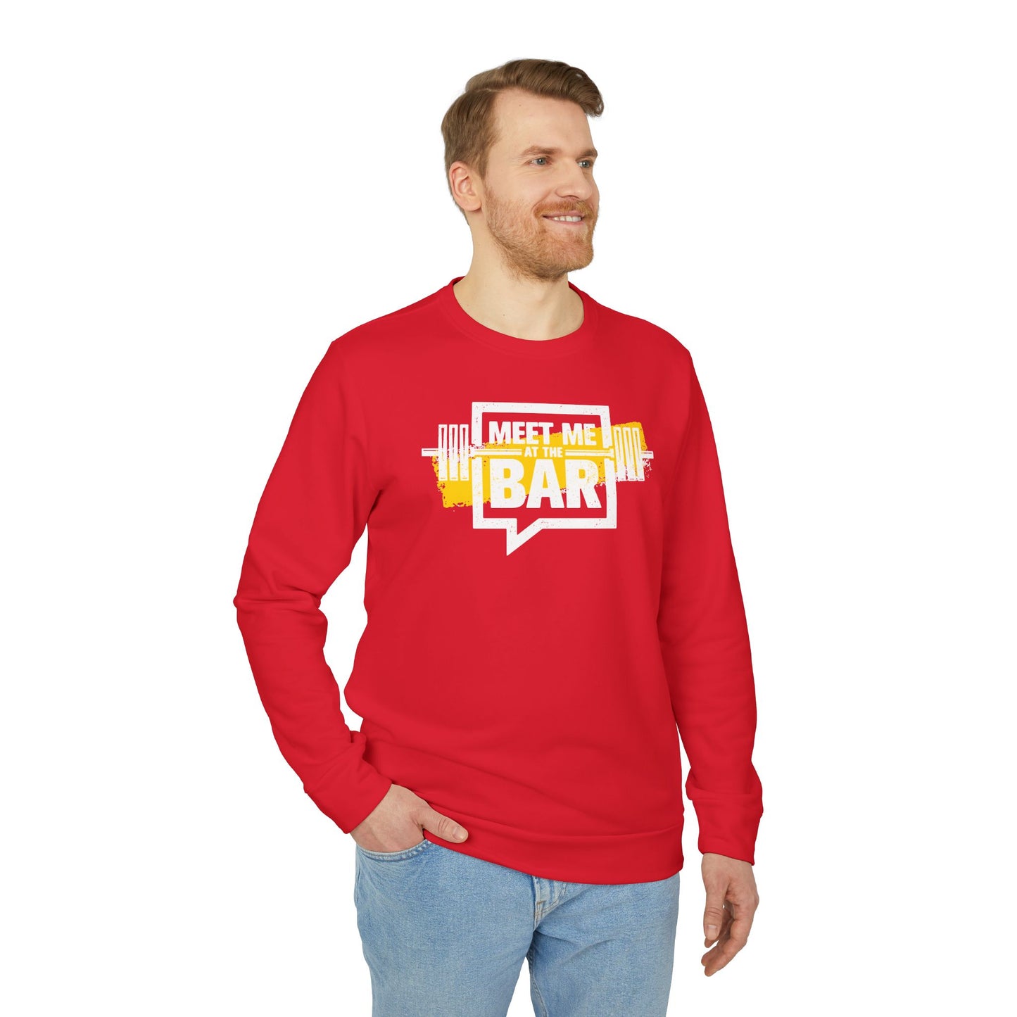 Meet Me At The Bar Adidas Unisex Cozy Fleece Sweatshirt