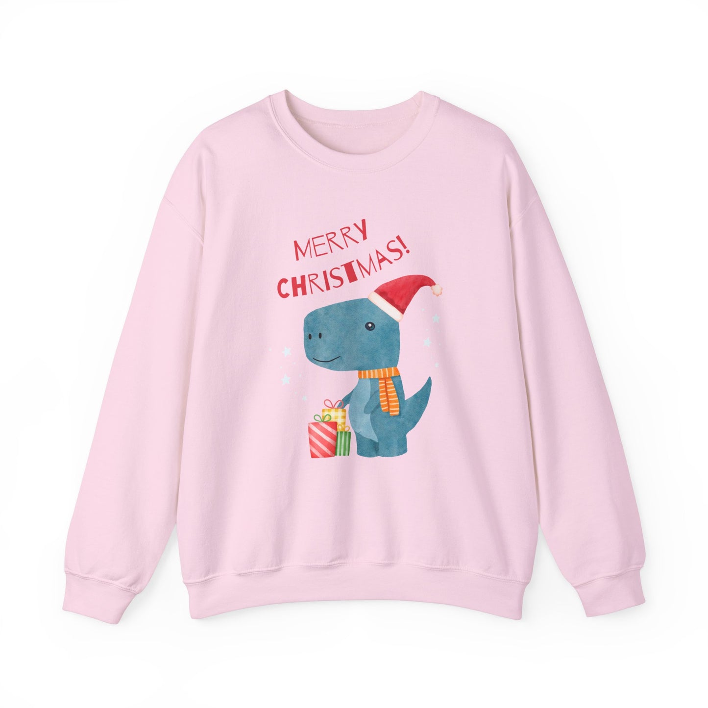 Merry Christmas Dino 🎄🦖🎁 Unisex Heavy Blend Crewneck Sweatshirt