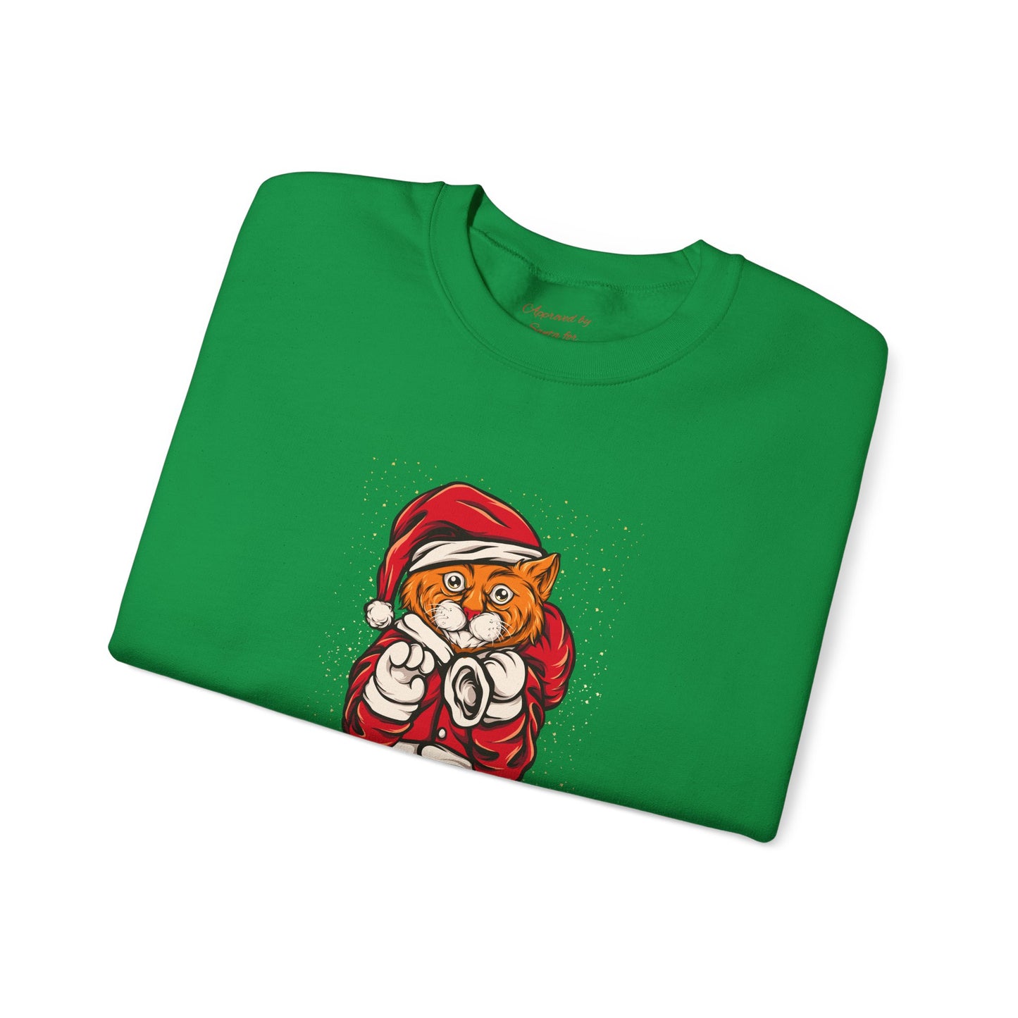 Unisex Heavy Blend Crewneck Sweatshirt Santa Paws Feline Festive Fun 🎅🐾🎁