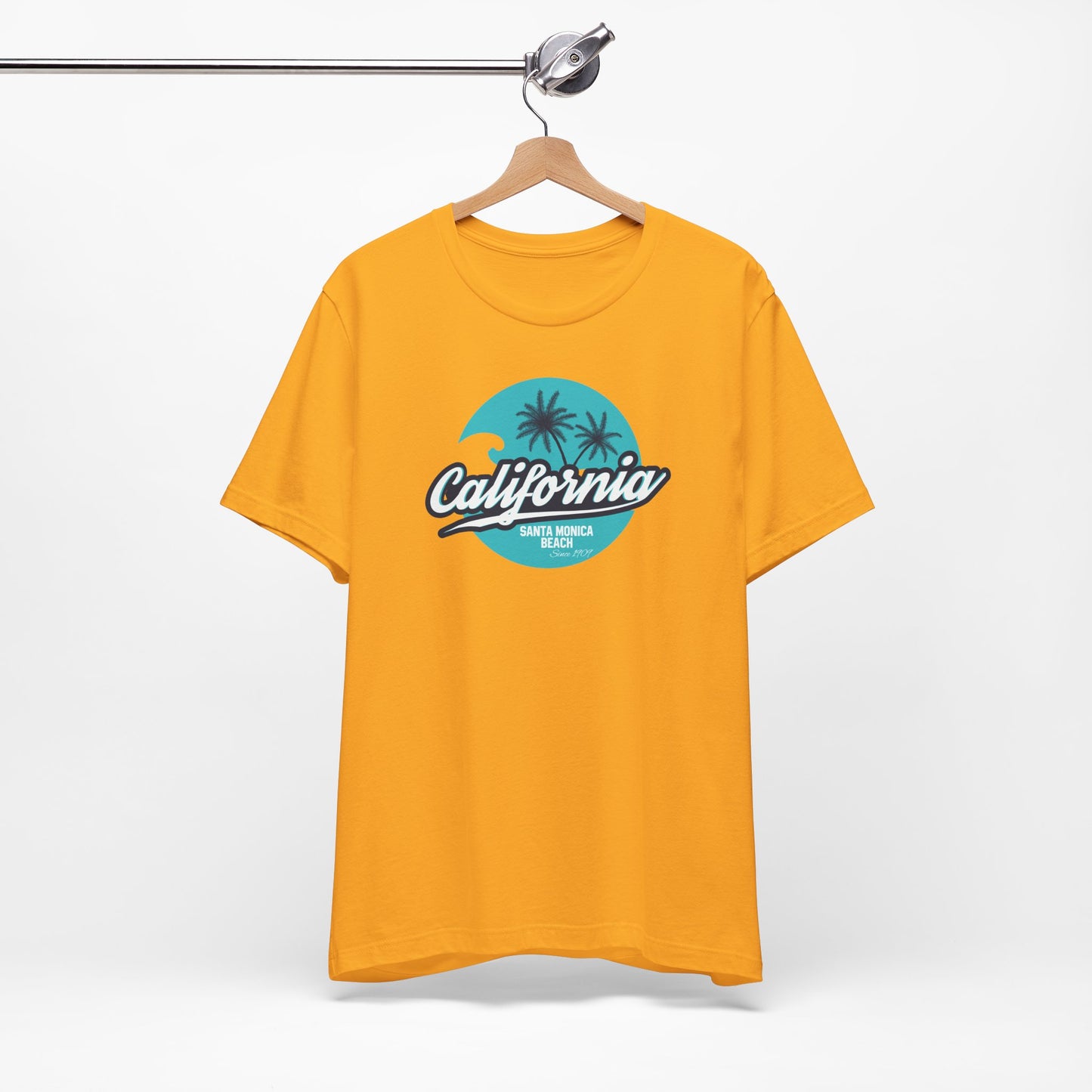 California Santa Monica Beach Unisex Jersey Short Sleeve Tee