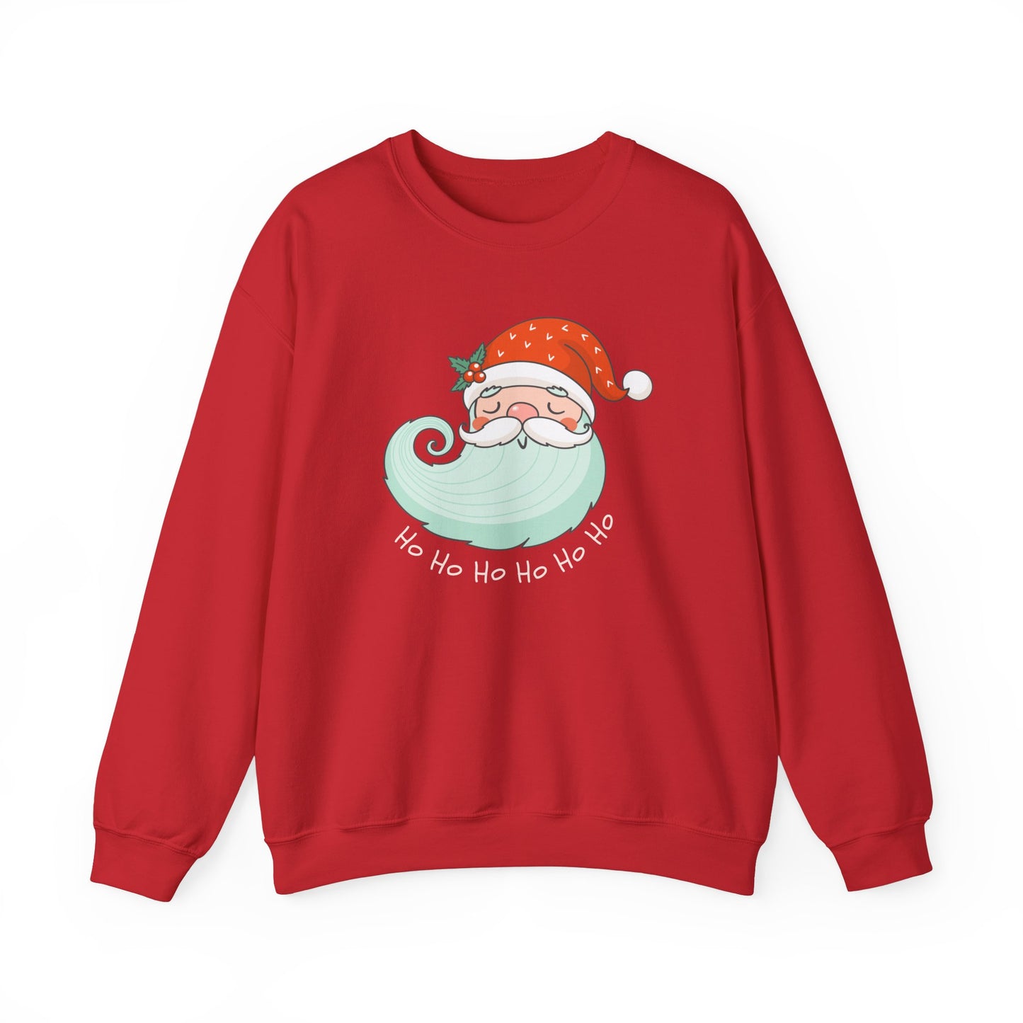 Unisex Heavy Blend Crewneck Sweatshirt Happy Santa Ho Ho Ho 🎅🎉✨