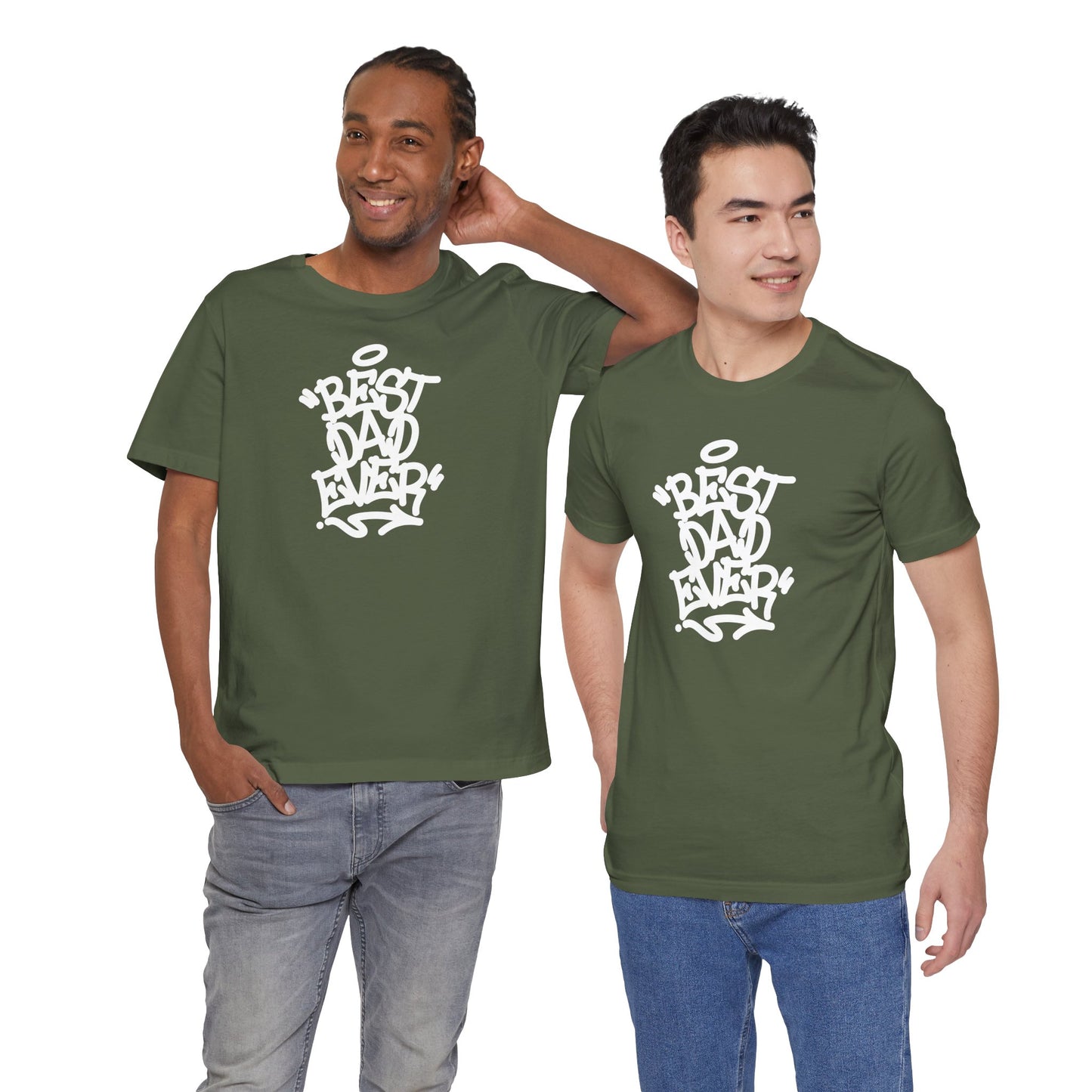 Best Dad Ever Men's Jersey Short Sleeve Tee