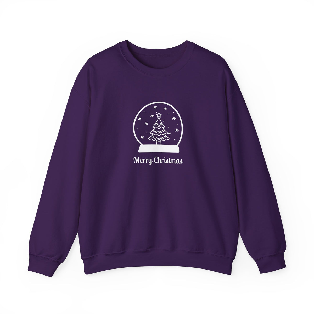 Snow Globe with Merry Christmas 🎄❄️✨ Unisex Heavy Blend Crewneck Sweatshirt
