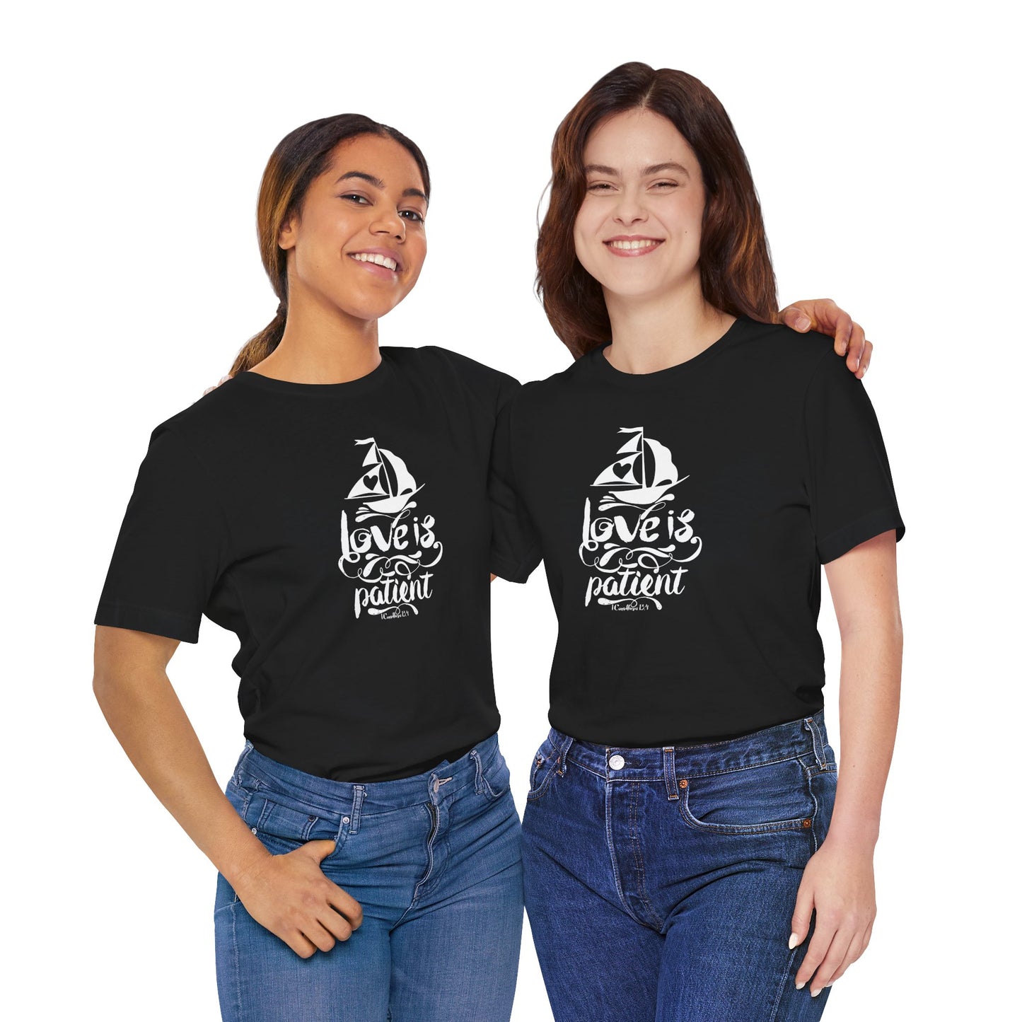 Love Is Patient Corinthians 13:4 Unisex Jersey Short Sleeve Tee