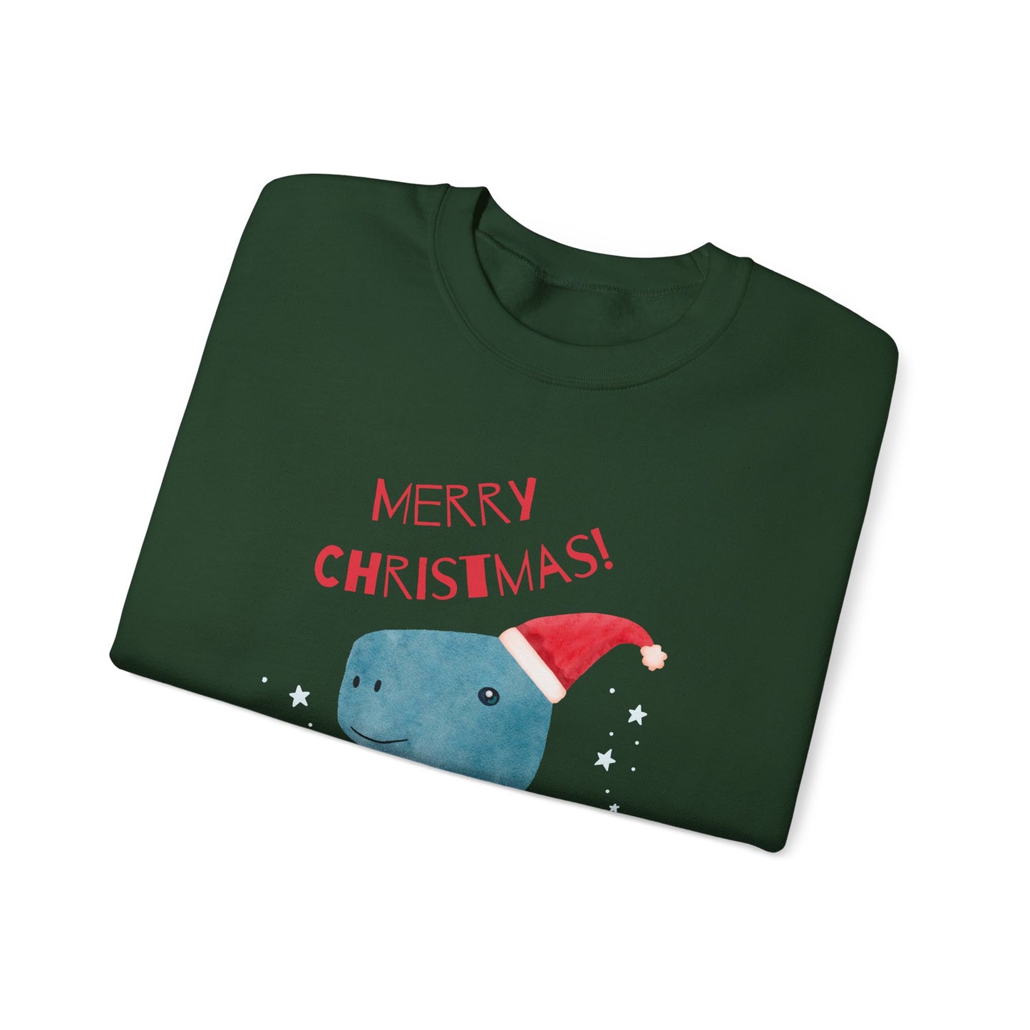 Merry Christmas Dino 🎄🦖🎁 Unisex Heavy Blend Crewneck Sweatshirt