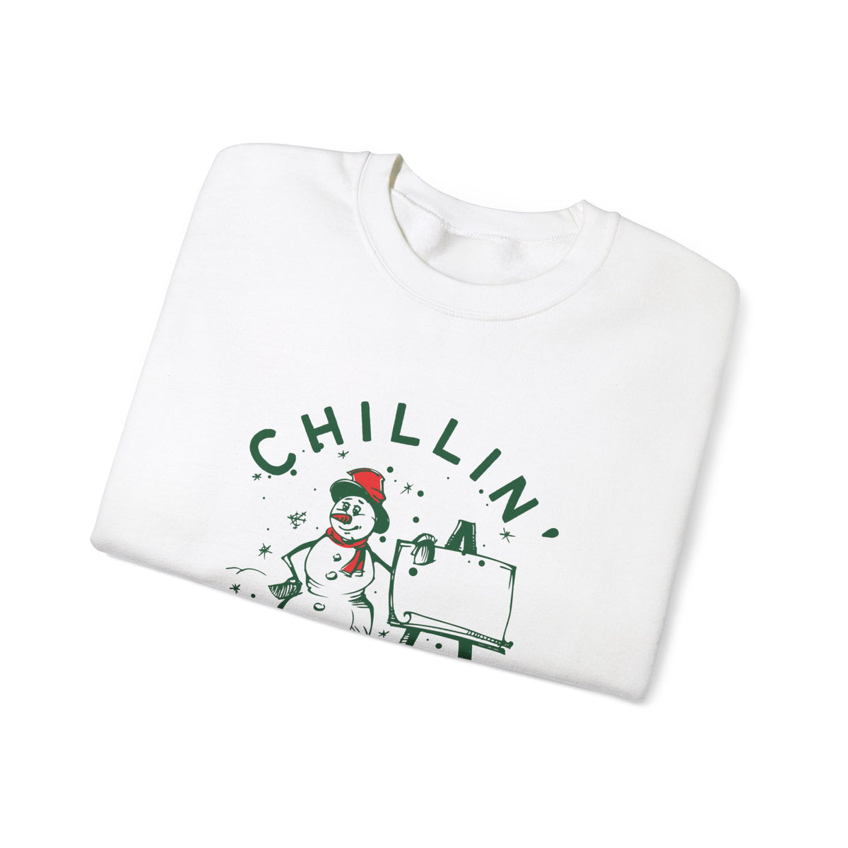 Unisex Heavy Blend Crewneck Sweatshirt Chillin' With The Snowmies ⛄️❄️😂