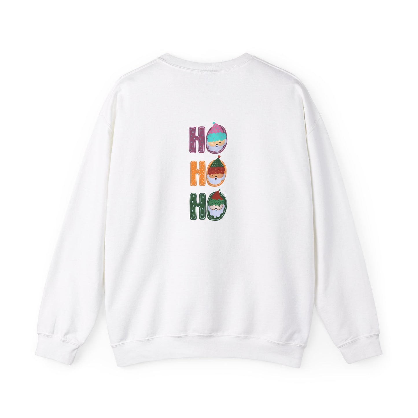 Unisex Heavy Blend Crewneck Sweatshirt HO HO HO with Santa's Elf 🎅✨