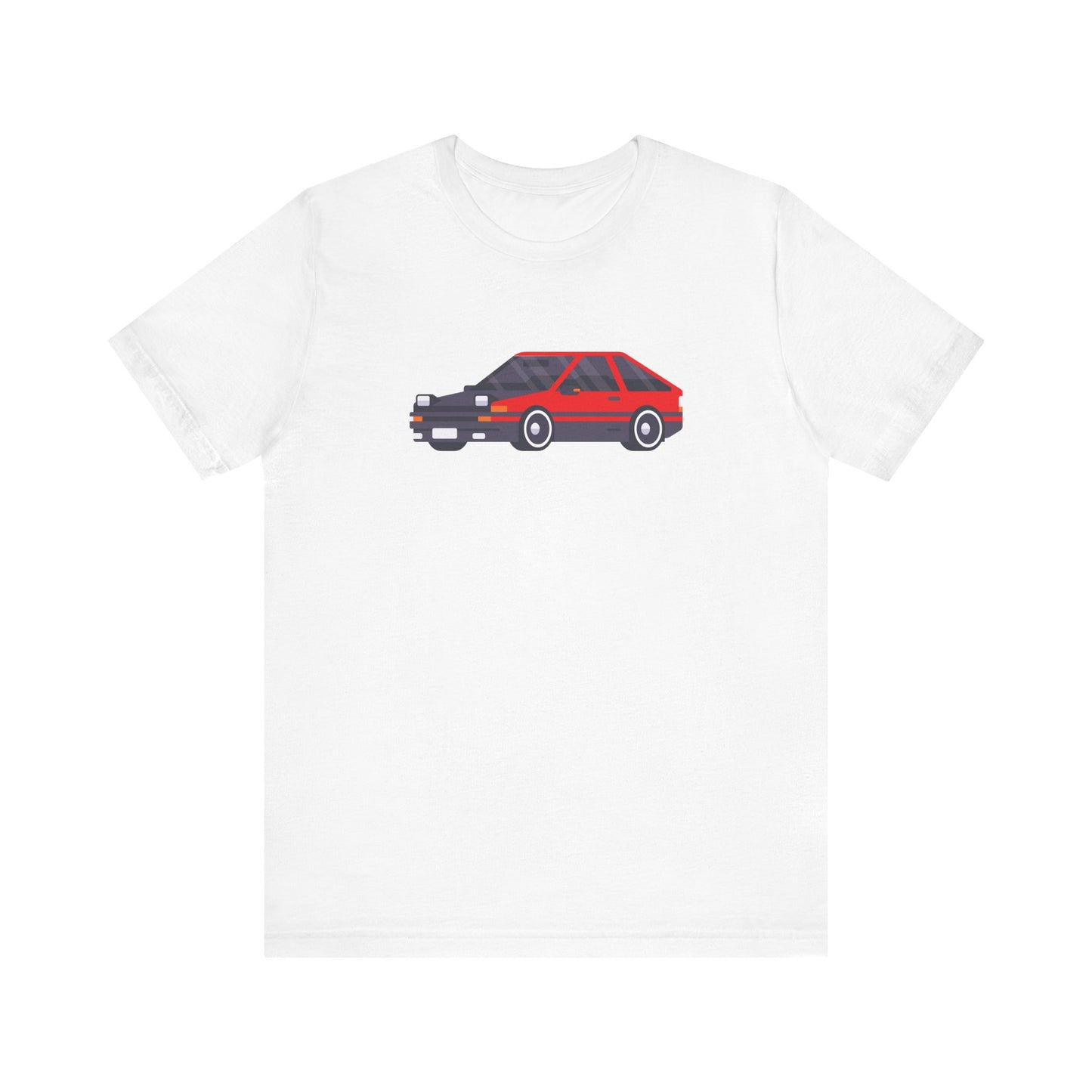 Unisex Jersey Short Sleeve Tee Adorable Car T-shirt Red Car