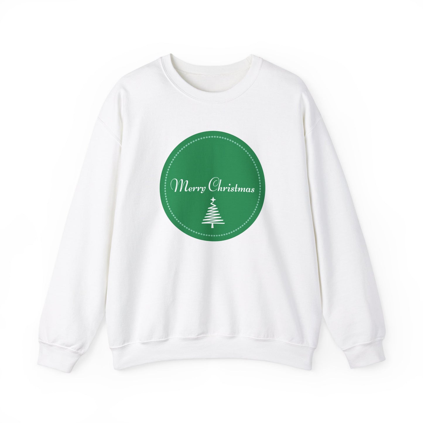 Unisex Heavy Blend Crewneck Sweatshirt Merry Christmas Tree Design 🎄✨