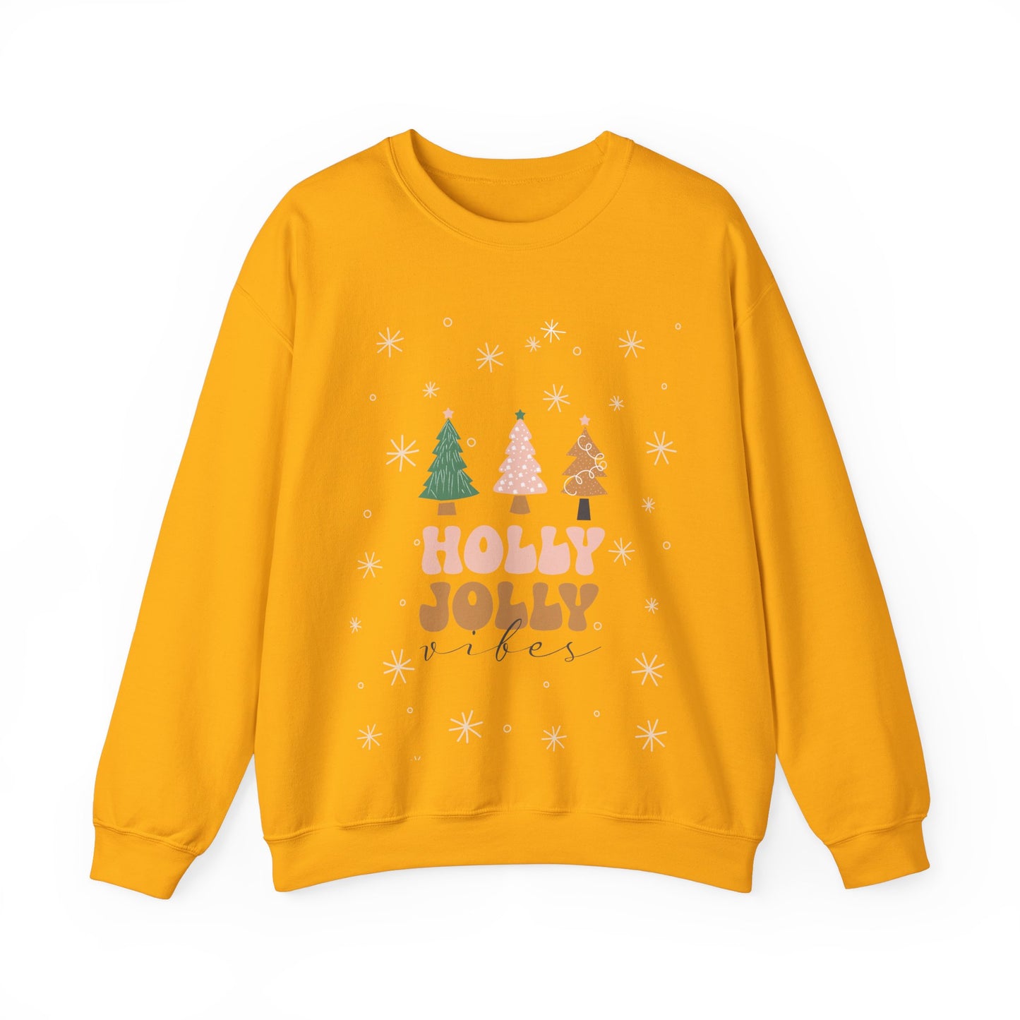 Unisex Heavy Blend Crewneck Sweatshirt Holly Jolly Vibes 🎄✨🌟