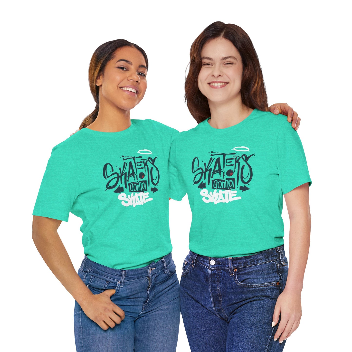 Skaters Gonna Skate Unisex Jersey Short Sleeve Tee