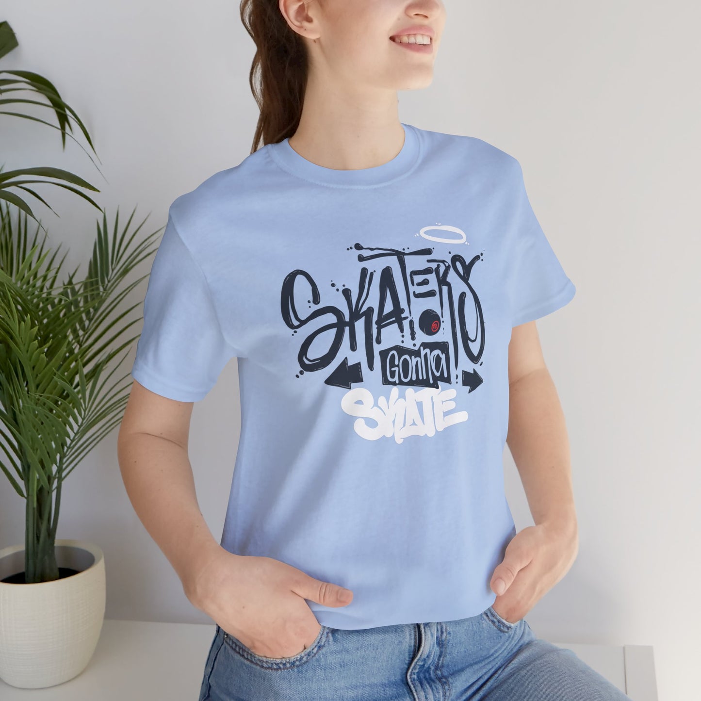 Skaters Gonna Skate Unisex Jersey Short Sleeve Tee