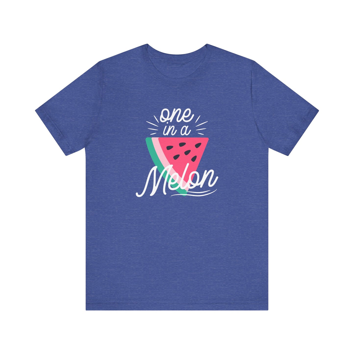 Unisex Jersey Short Sleeve Tee "One In A Melon" Watermelon Print