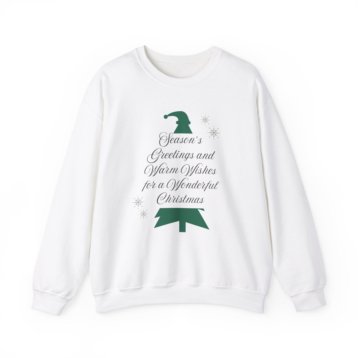 Unisex Heavy Blend Crewneck Sweatshirt Season's Greetings & Warm Wishes 🎄✨