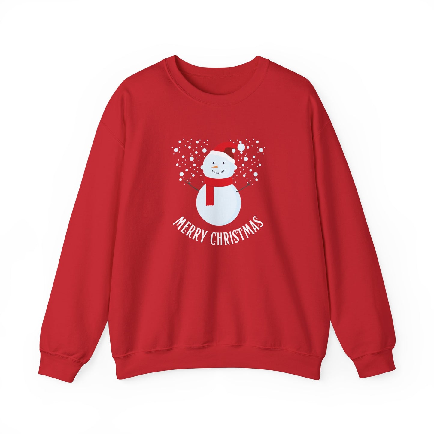 Unisex Heavy Blend Crewneck Sweatshirt Merry Christmas Snowman Design ☃️❄️✨