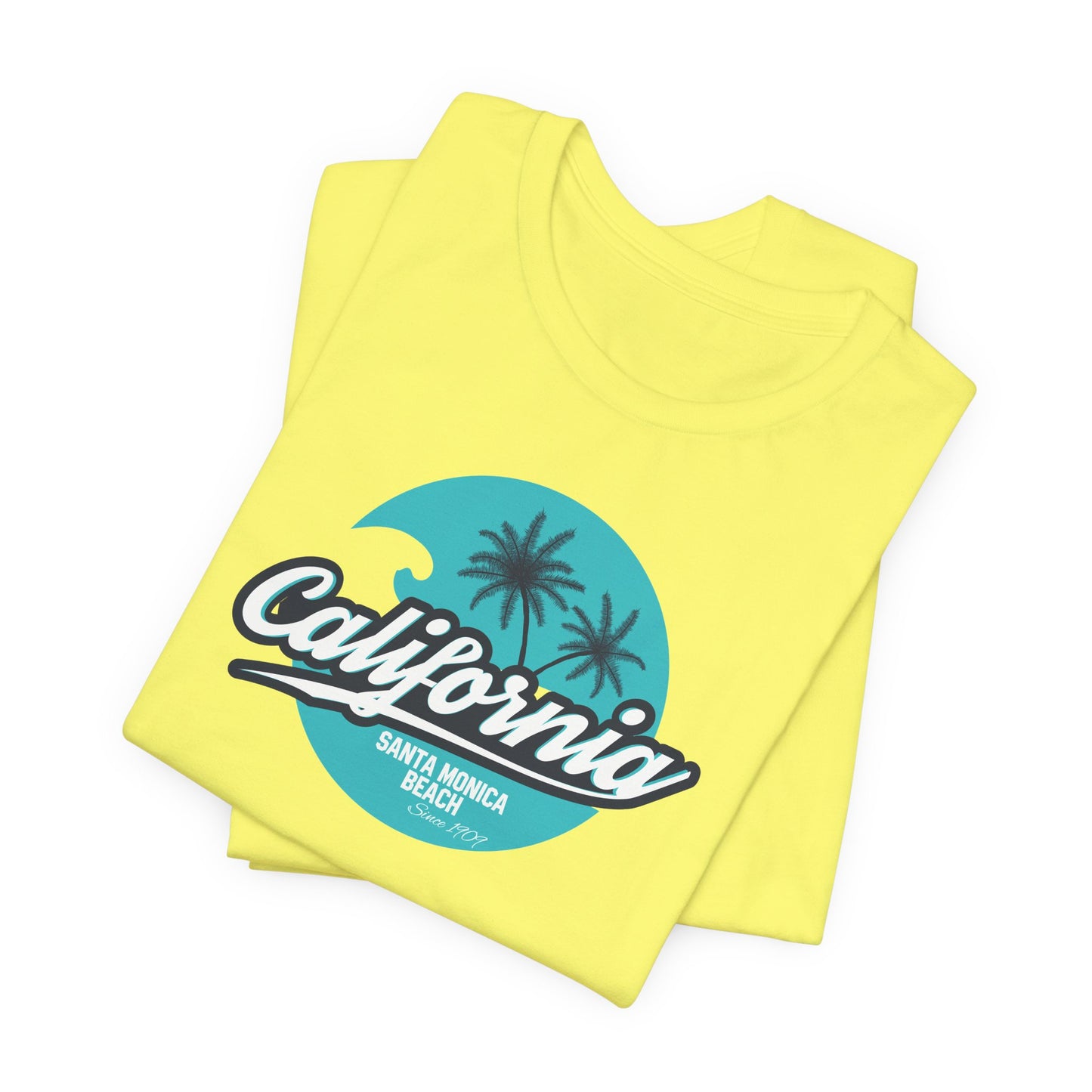 California Santa Monica Beach Unisex Jersey Short Sleeve Tee