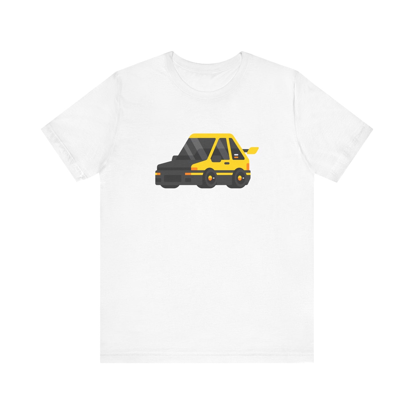 Unisex Jersey Short Sleeve Tee Adorable Car T-shirt Yellow Car