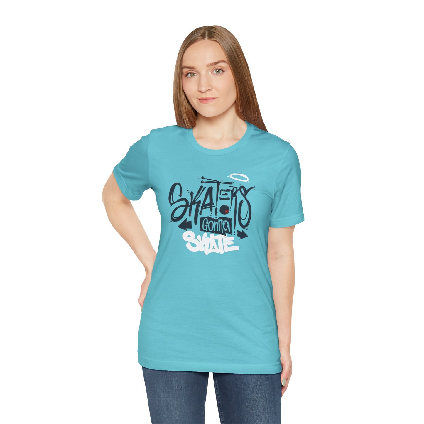 Skaters Gonna Skate Unisex Jersey Short Sleeve Tee