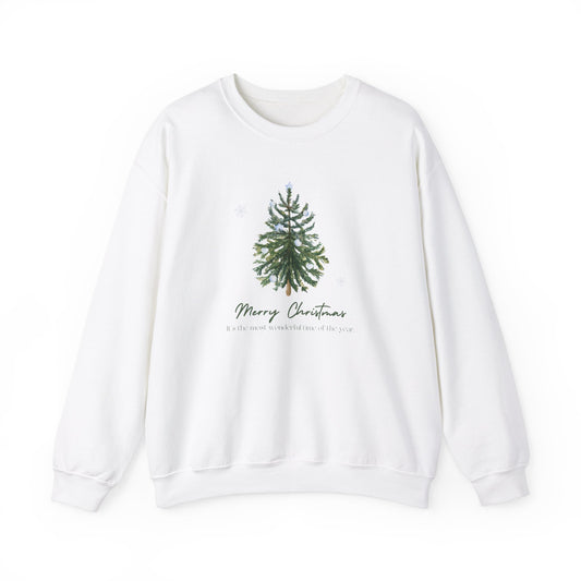 Unisex Heavy Blend Crewneck Sweatshirt Merry Christmas The Most Wonderful Time of the Year 🎄❄️✨