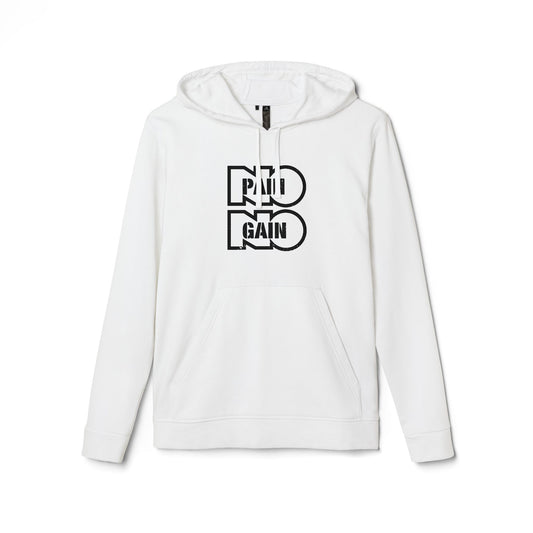 No Pain No Gain Adidas Unisex Cozy Fleece Hoodie