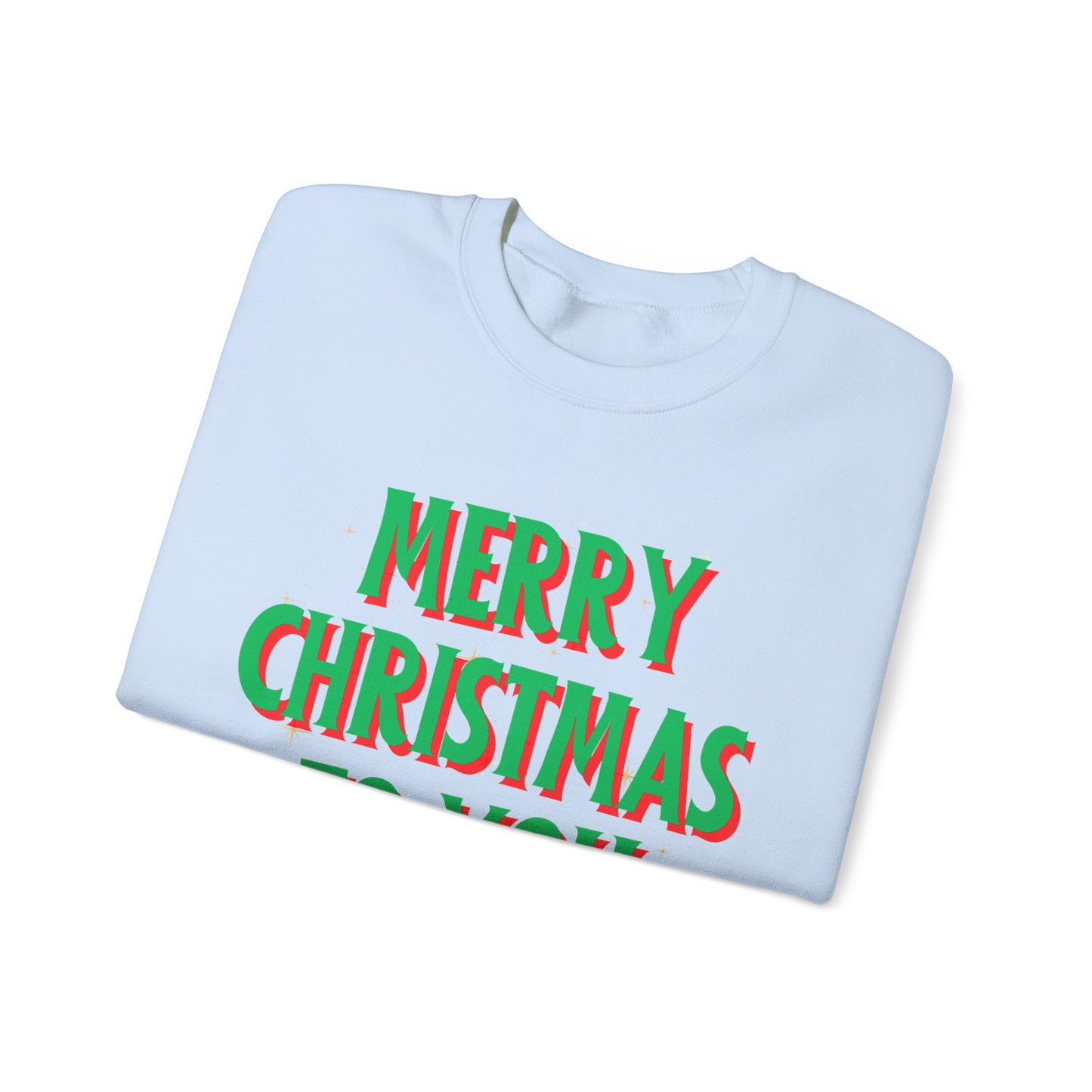 Unisex Heavy Blend Crewneck Sweatshirt Merry Christmas To You 🎄✨