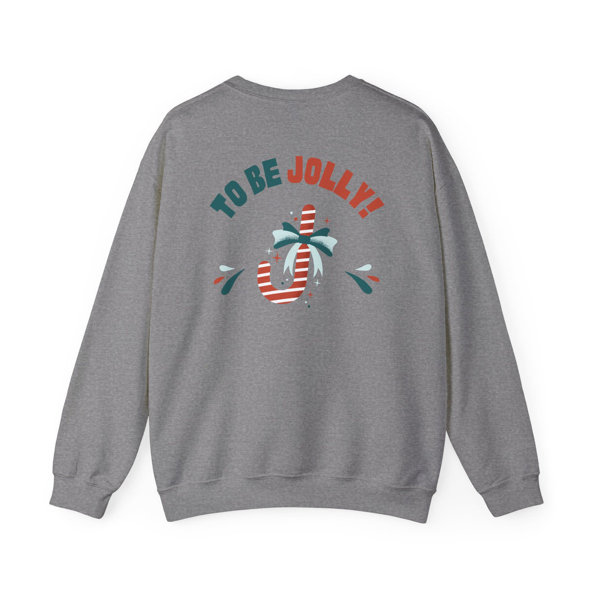 Unisex Heavy Blend Crewneck Sweatshirt 'Tis The Season To Be Jolly with Santa Hat & Lights 🎄✨